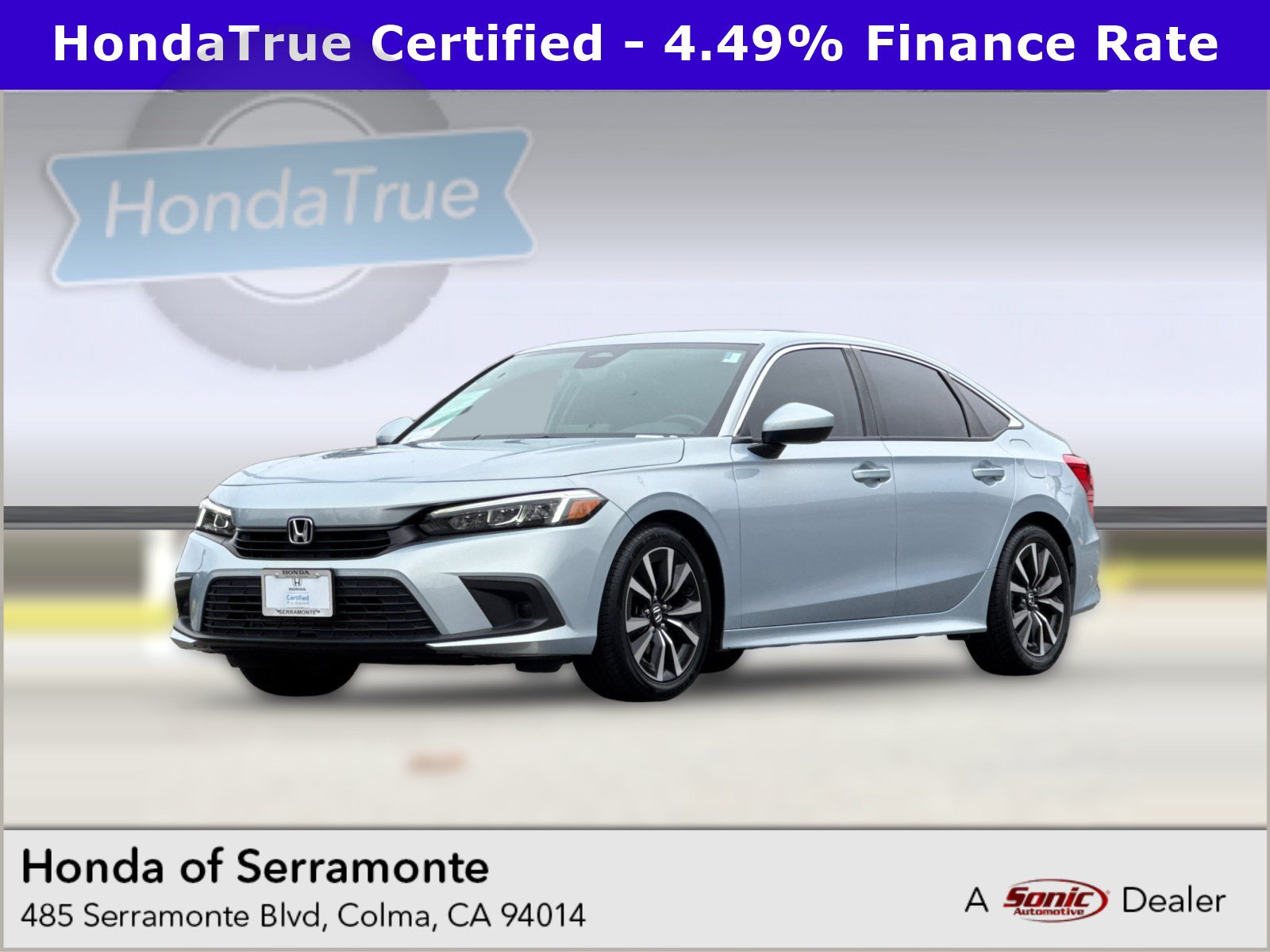 Used 2022 Honda Civic EX For Sale | San Francisco, Colma CA GNH312099