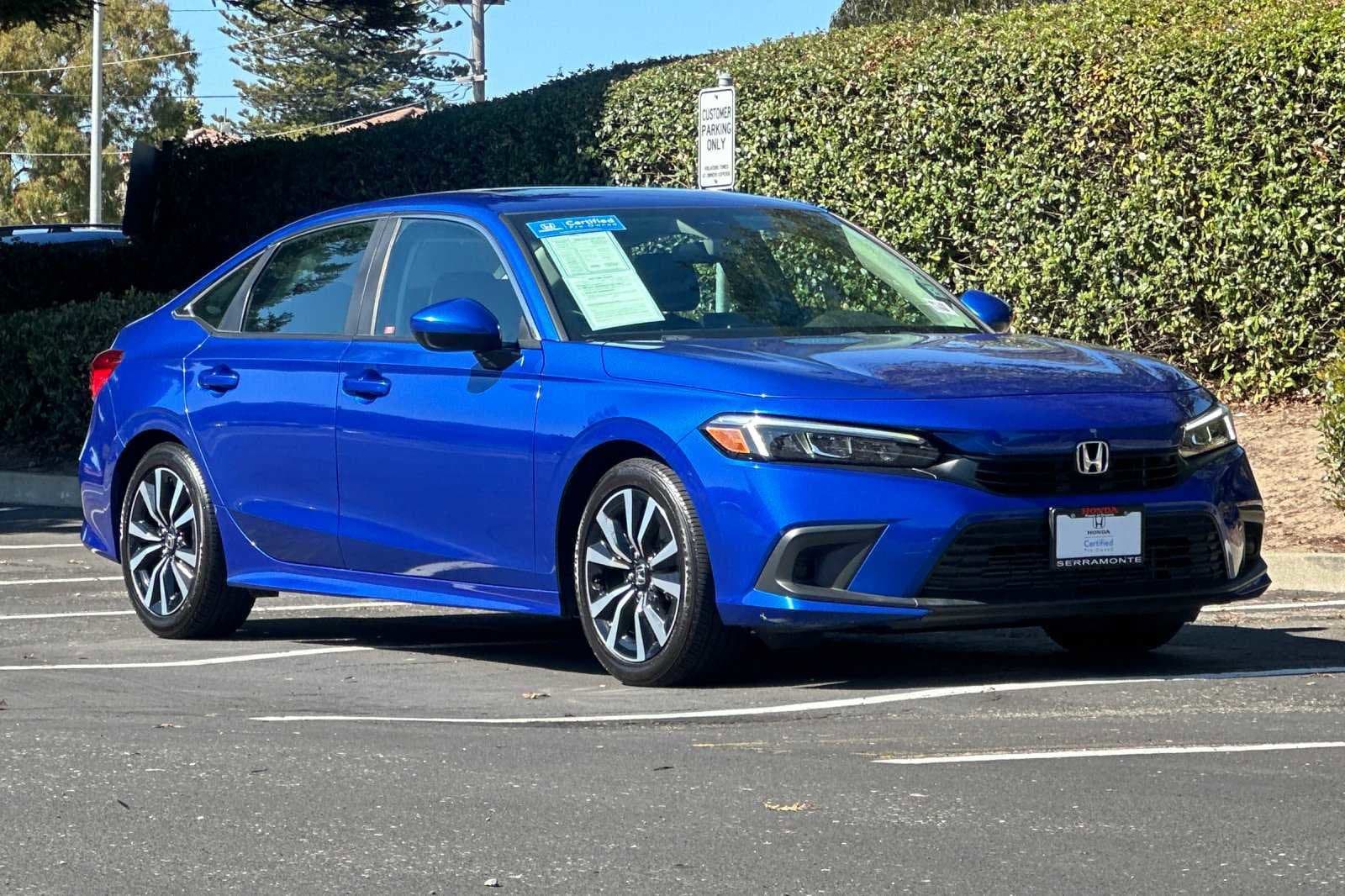 Certified 2022 Honda Civic EX with VIN 2HGFE1F73NH312890 for sale in Colma, CA