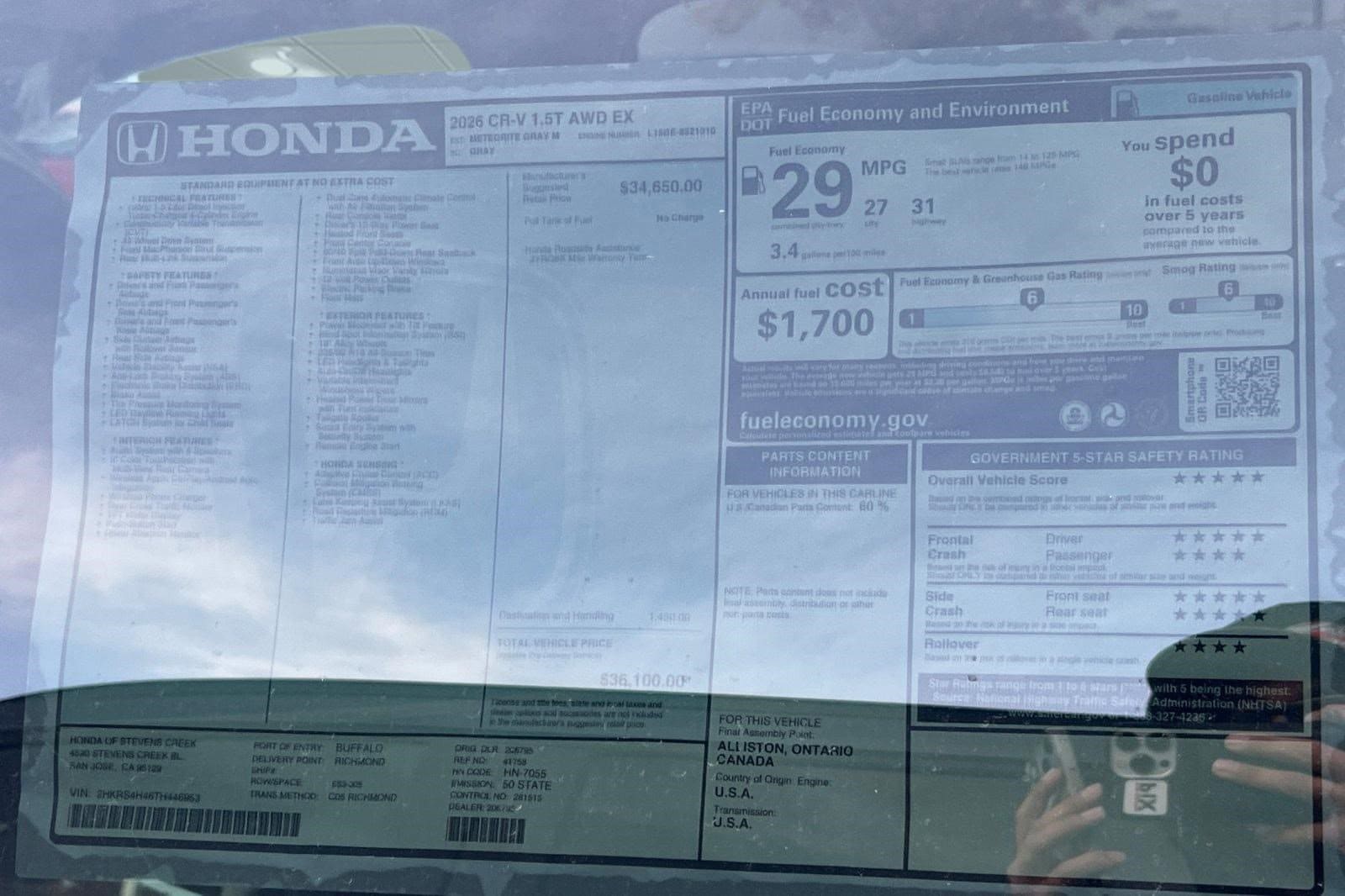 2026 Honda CR-V EX - Photo 30