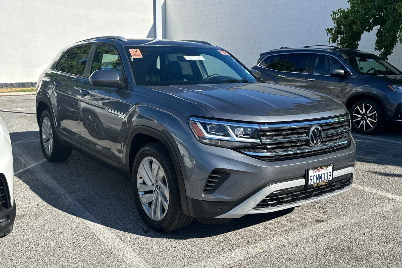 Used 2021 Volkswagen Atlas Cross Sport SE w/Tech with VIN 1V2KC2CA2MC224518 for sale in San Jose, CA