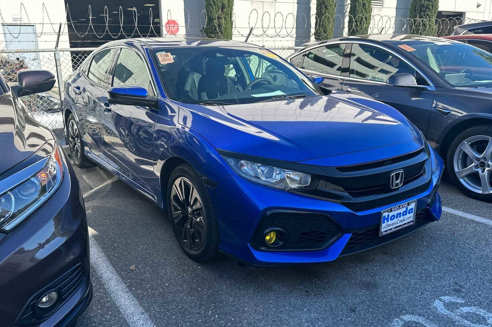 Used 2017 Honda Civic Hatchback EX with VIN SHHFK7H63HU415153 for sale in San Jose, CA