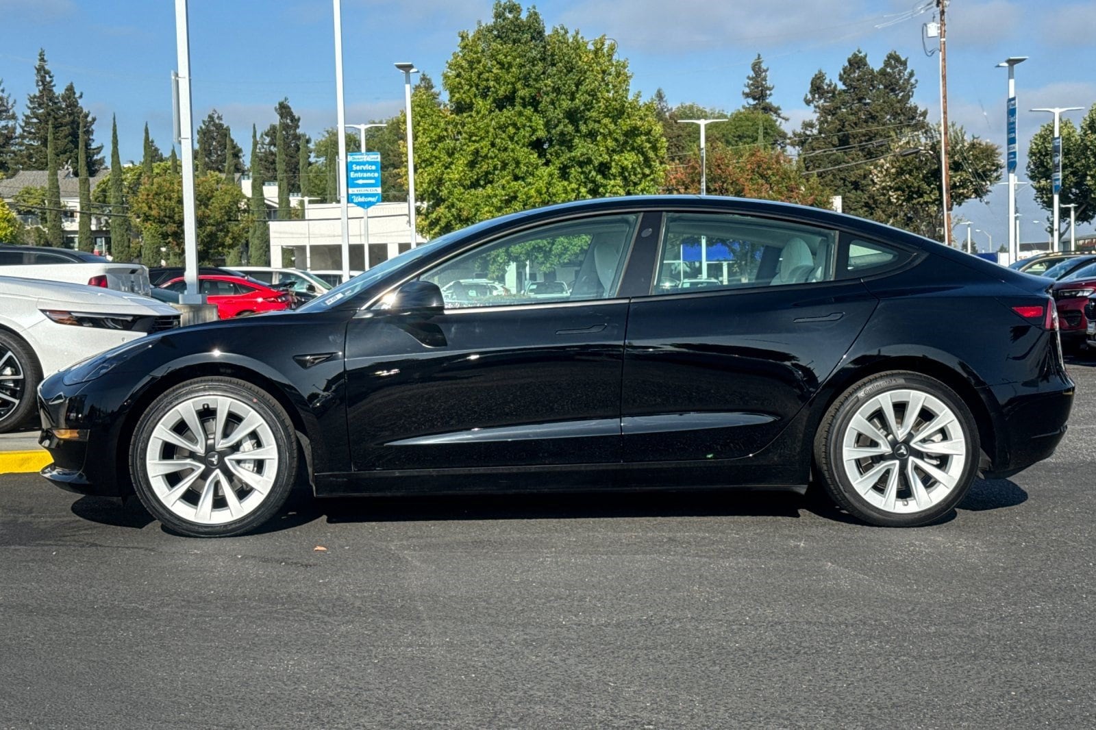 Used 2023 Tesla Model 3 Base with VIN 5YJ3E1EA7PF542956 for sale in San Jose, CA
