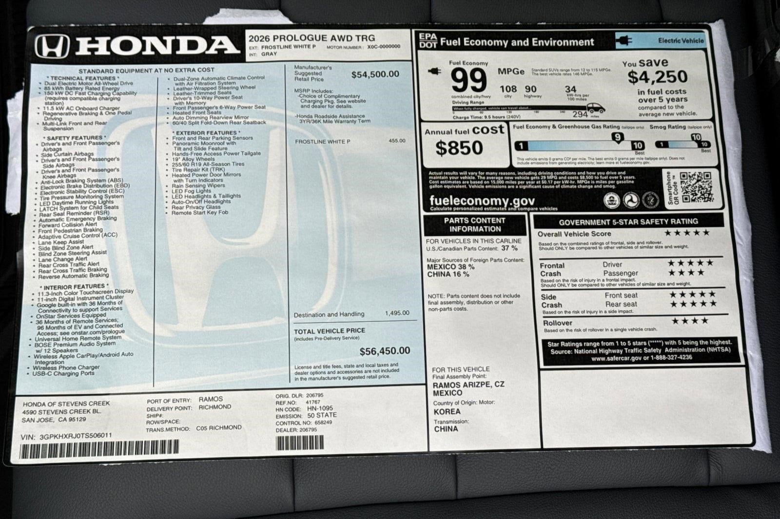2026 Honda Prologue Touring - Photo 35