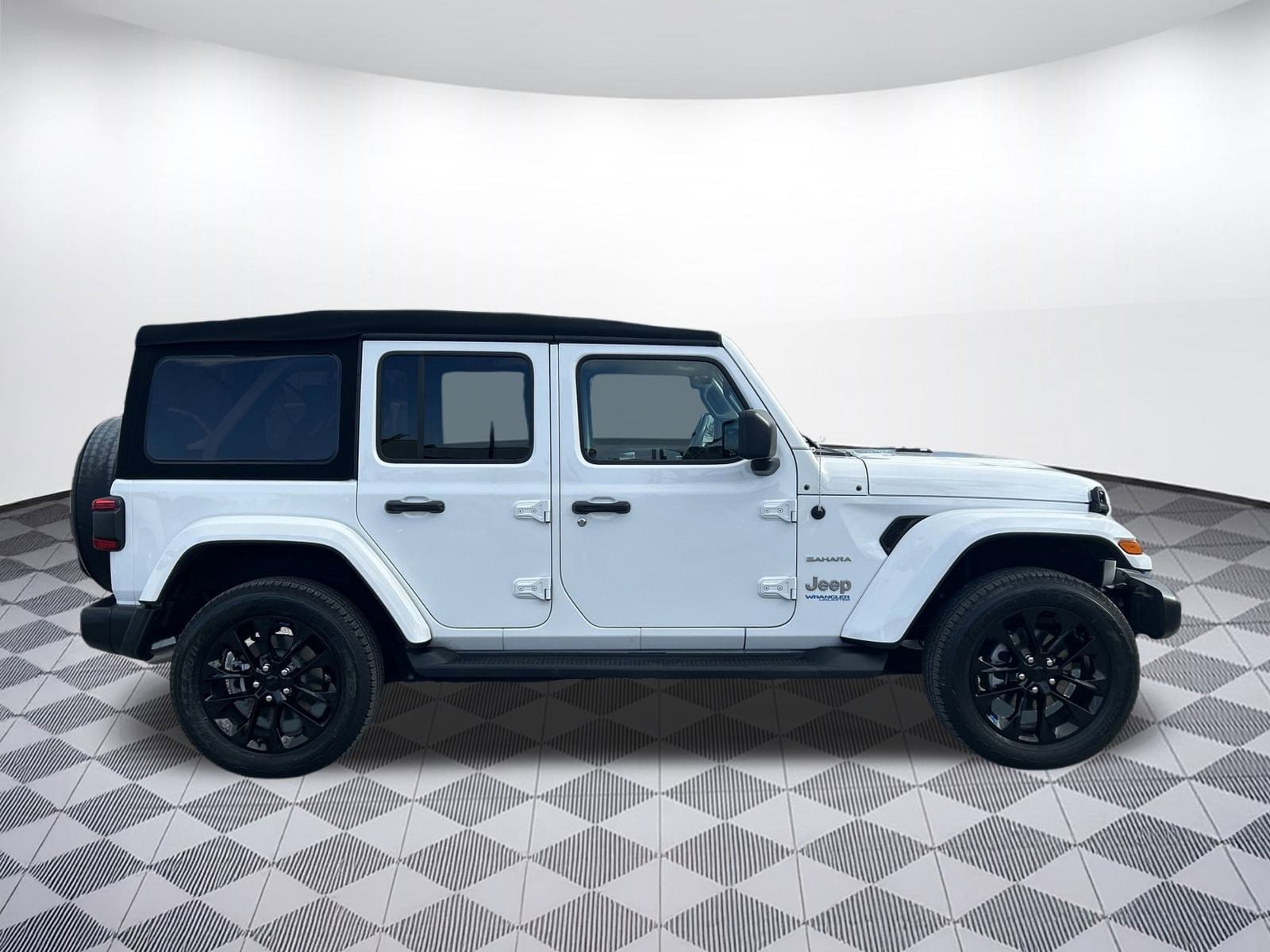 Used 2022 Jeep Wrangler Unlimited Sahara 4XE with VIN 1C4JJXP60NW205455 for sale in San Jose, CA
