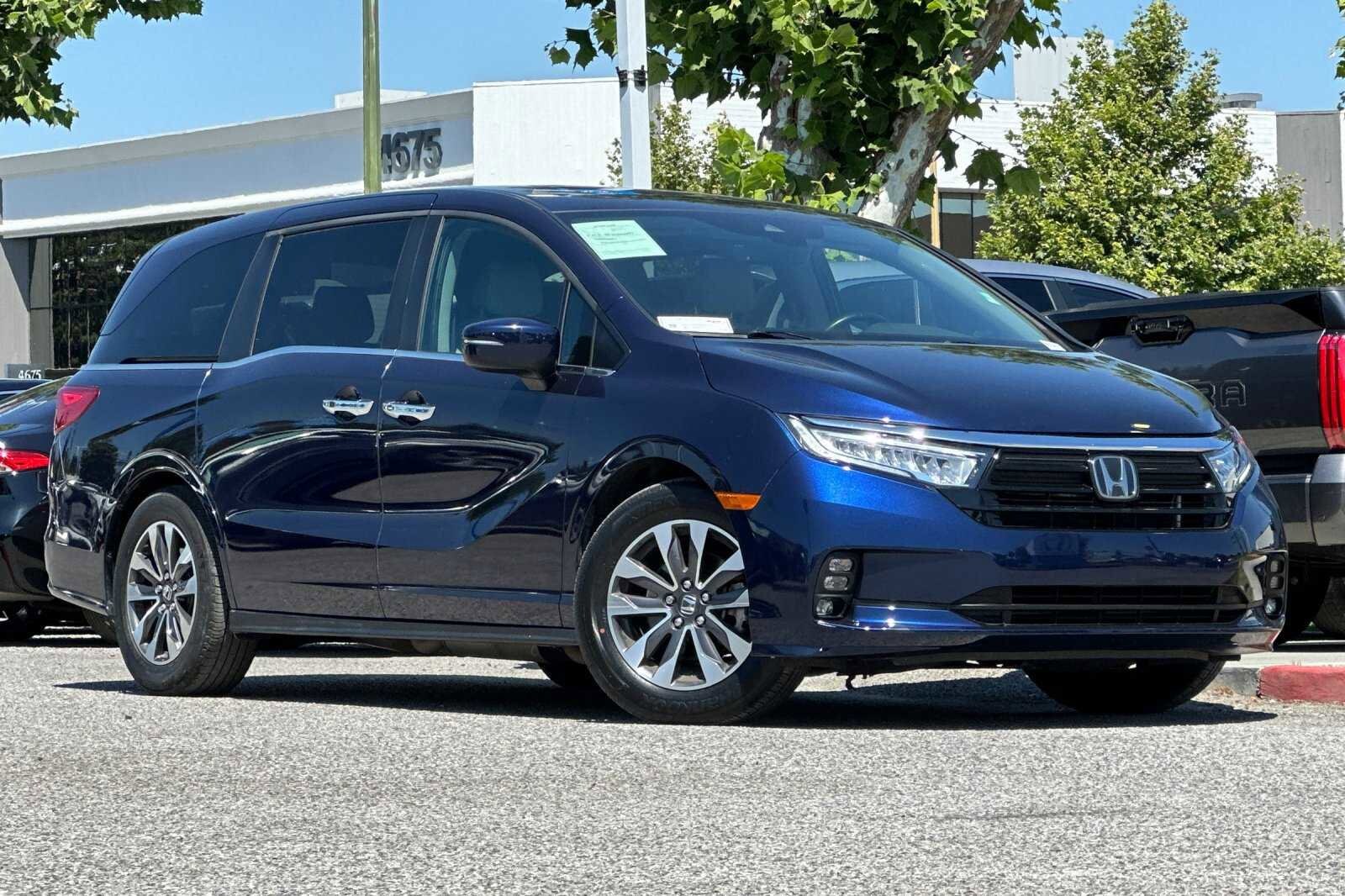 Used 2021 Honda Odyssey EX-L with VIN 5FNRL6H79MB034576 for sale in San Jose, CA