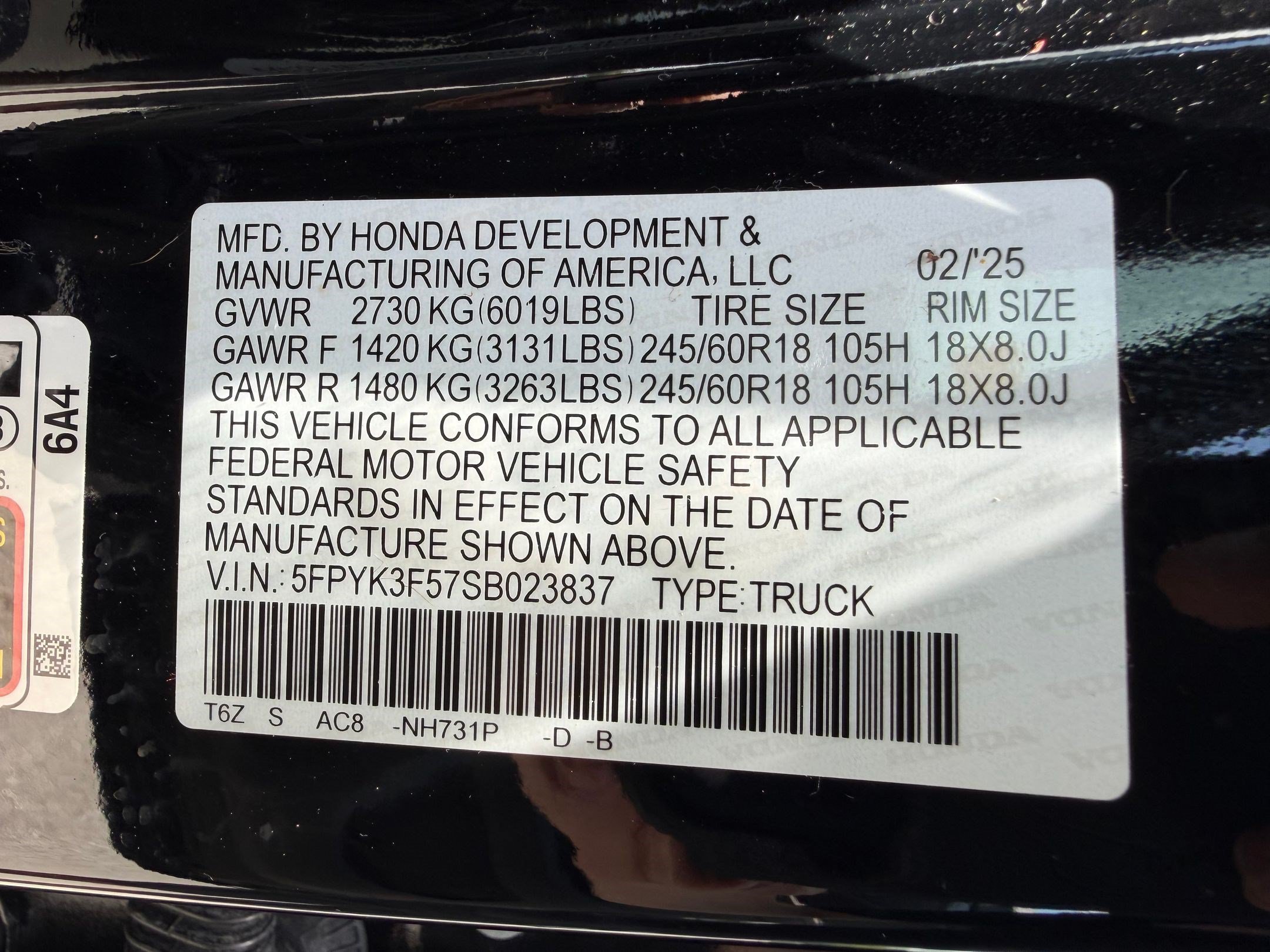 2025 Honda Ridgeline RTL - Photo 22