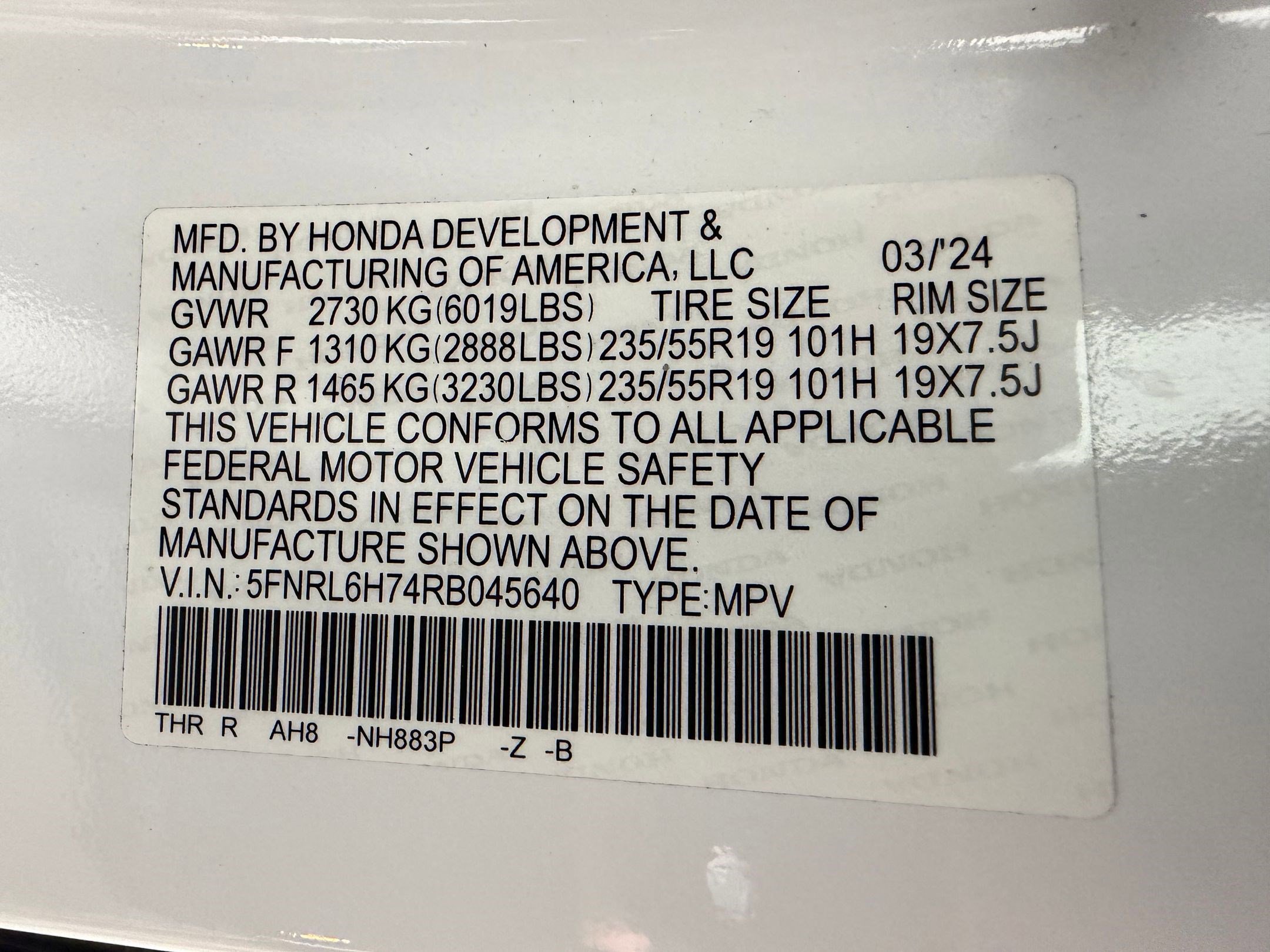 2024 Honda Odyssey SPORT - Photo 17