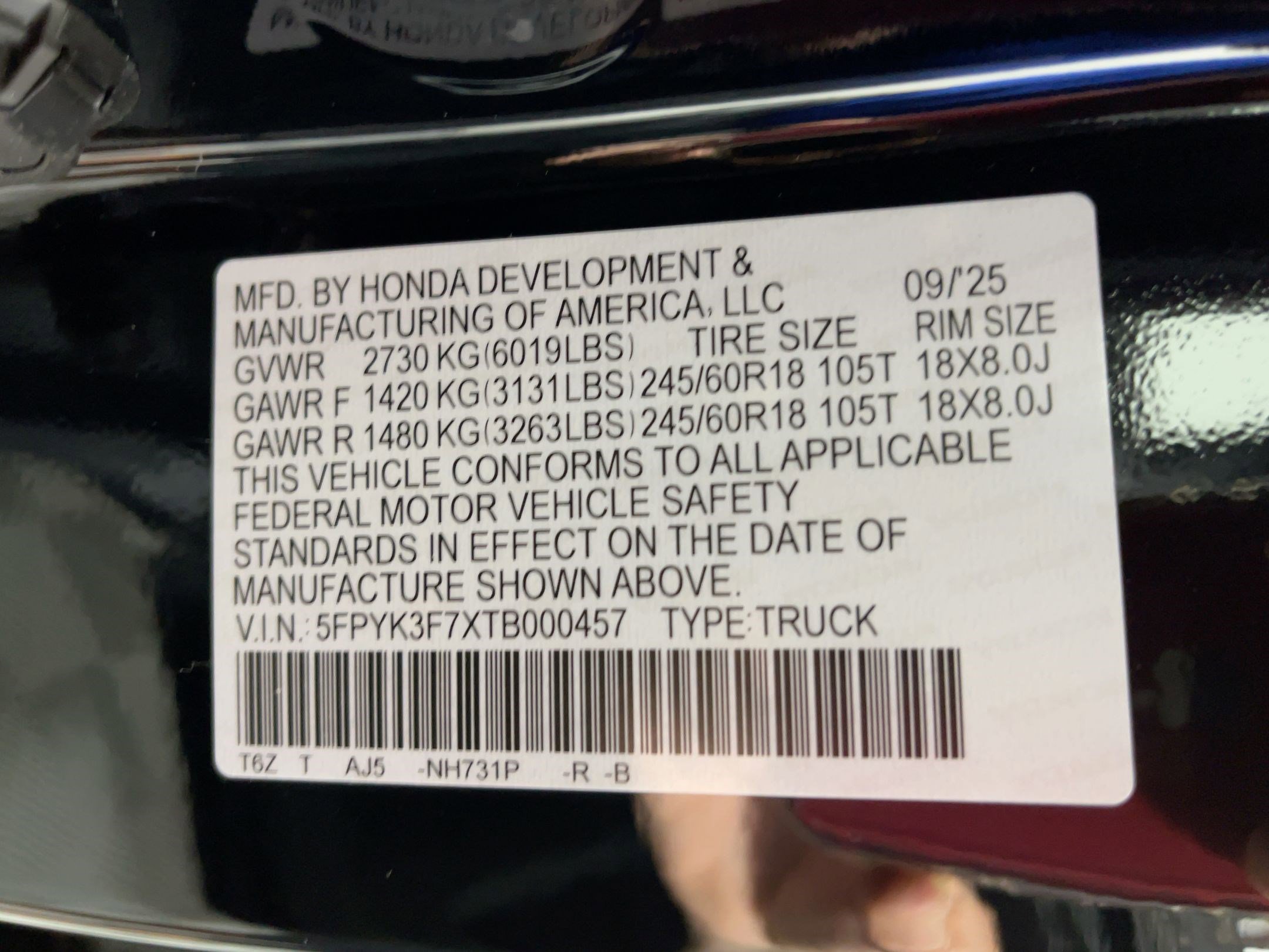 2026 Honda Ridgeline TrailSport - Photo 17