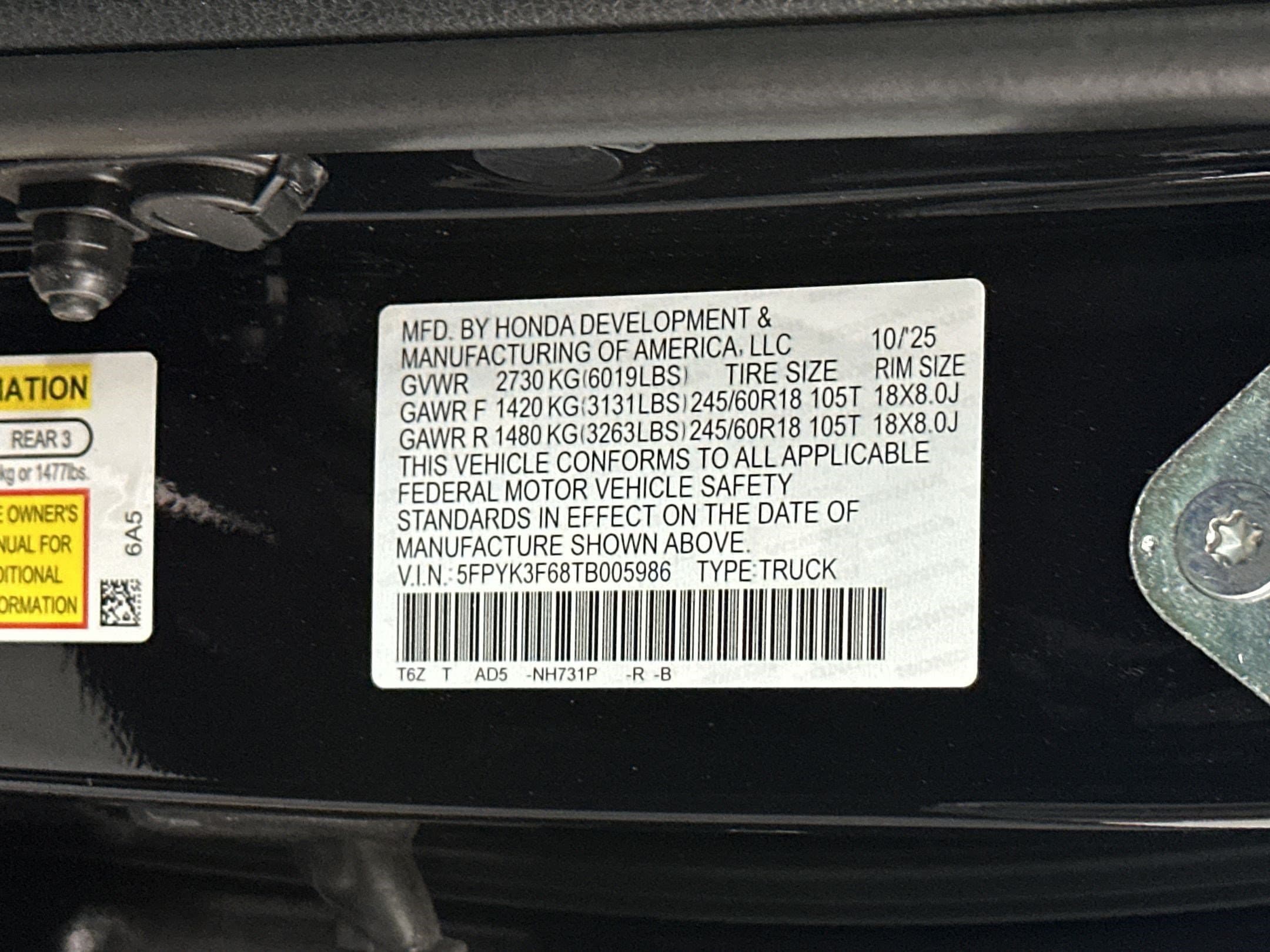 2026 Honda Ridgeline TrailSport - Photo 27