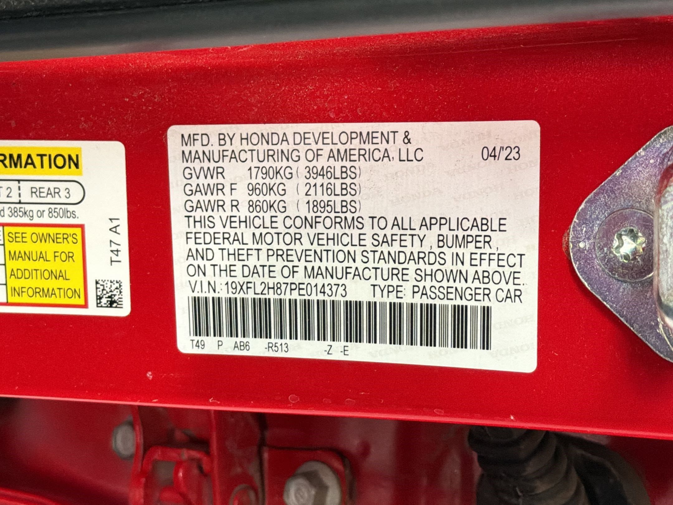 2023 Honda Civic Hatchback Sport - Photo 18