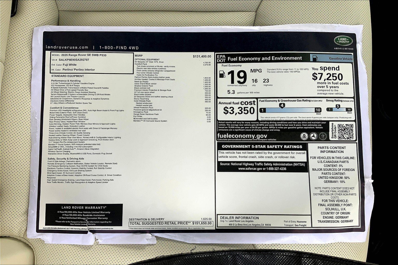 2025 Land Rover Range Rover SE - Photo 11