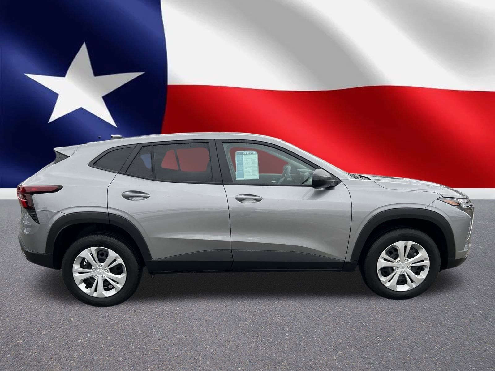 Certified 2025 Chevrolet Trax LS with VIN KL77LFEP0SC113072 for sale in Baytown, TX