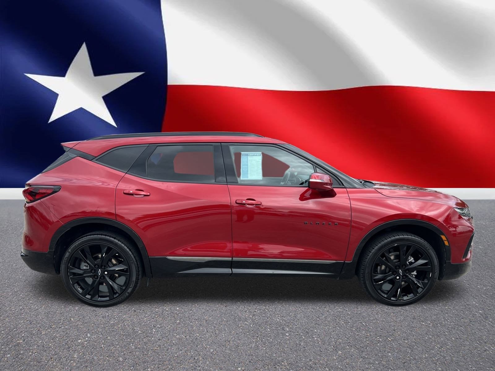Certified 2021 Chevrolet Blazer RS with VIN 3GNKBERS3MS580970 for sale in Baytown, TX