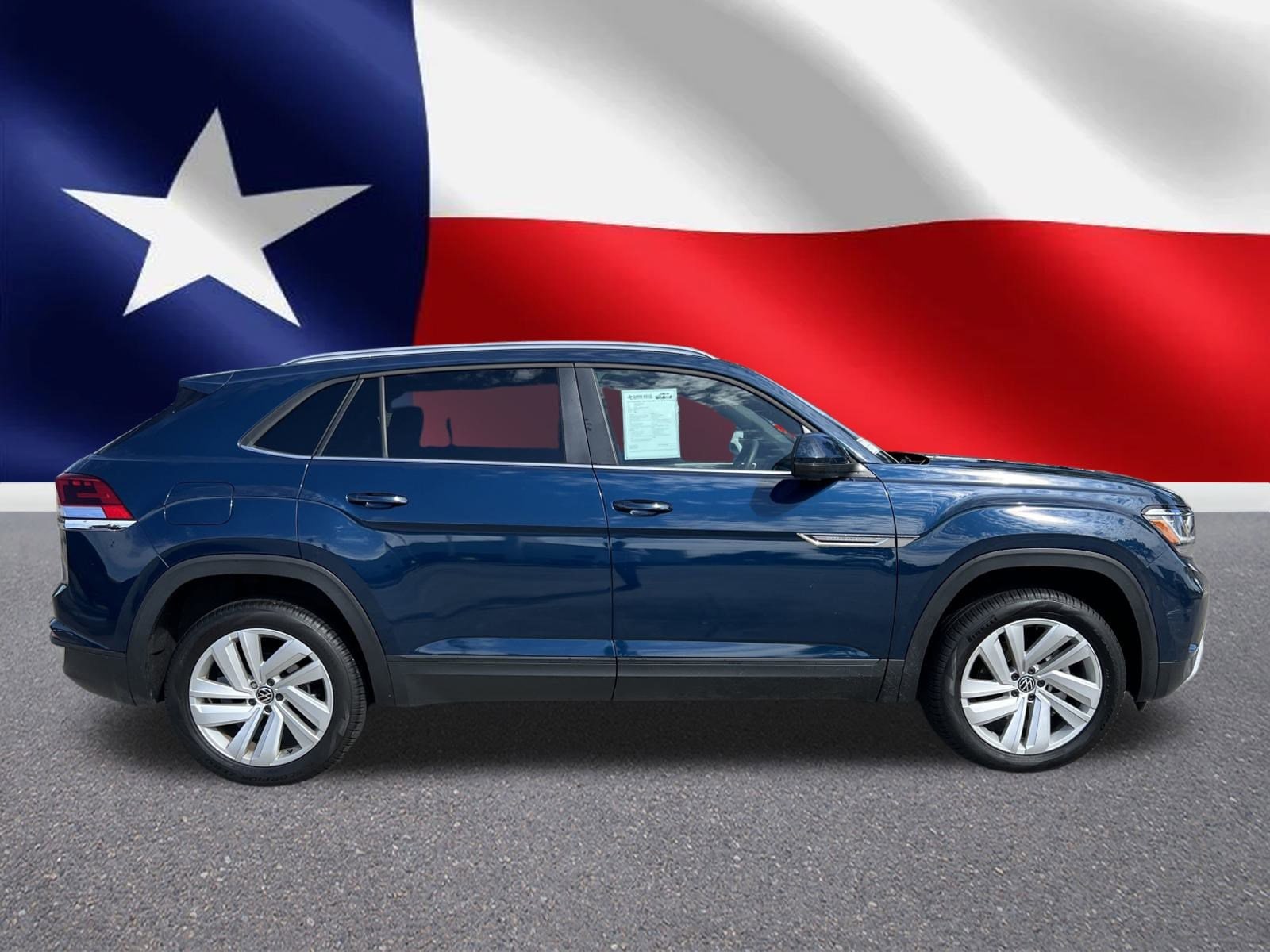 Used 2022 Volkswagen Atlas Cross Sport SE w/Tech with VIN 1V2HE2CA2NC218224 for sale in Baytown, TX