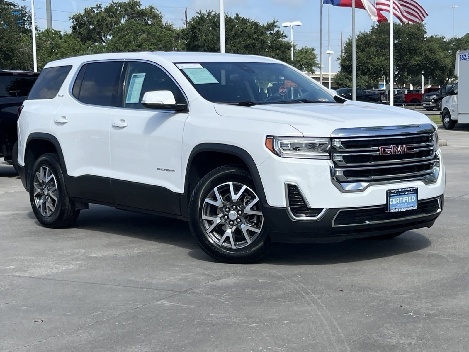 Certified 2023 GMC Acadia SLE with VIN 1GKKNKL42PZ248894 for sale in Baytown, TX