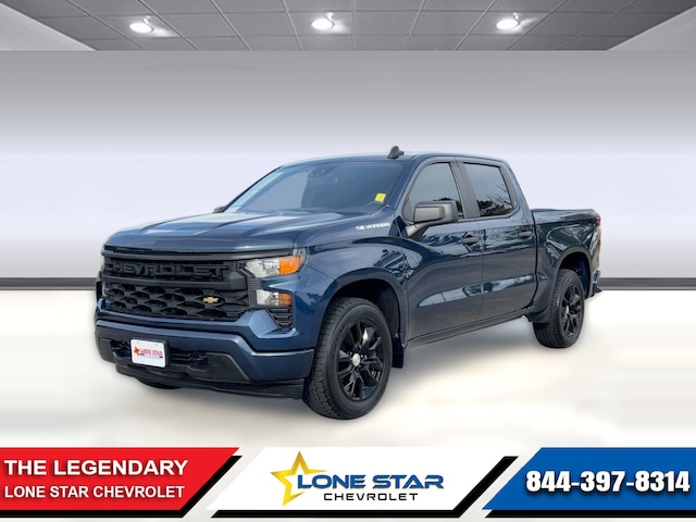 Used 2022 Chevrolet Silverado 1500 Custom Truck Crew Cab for sale in Houston