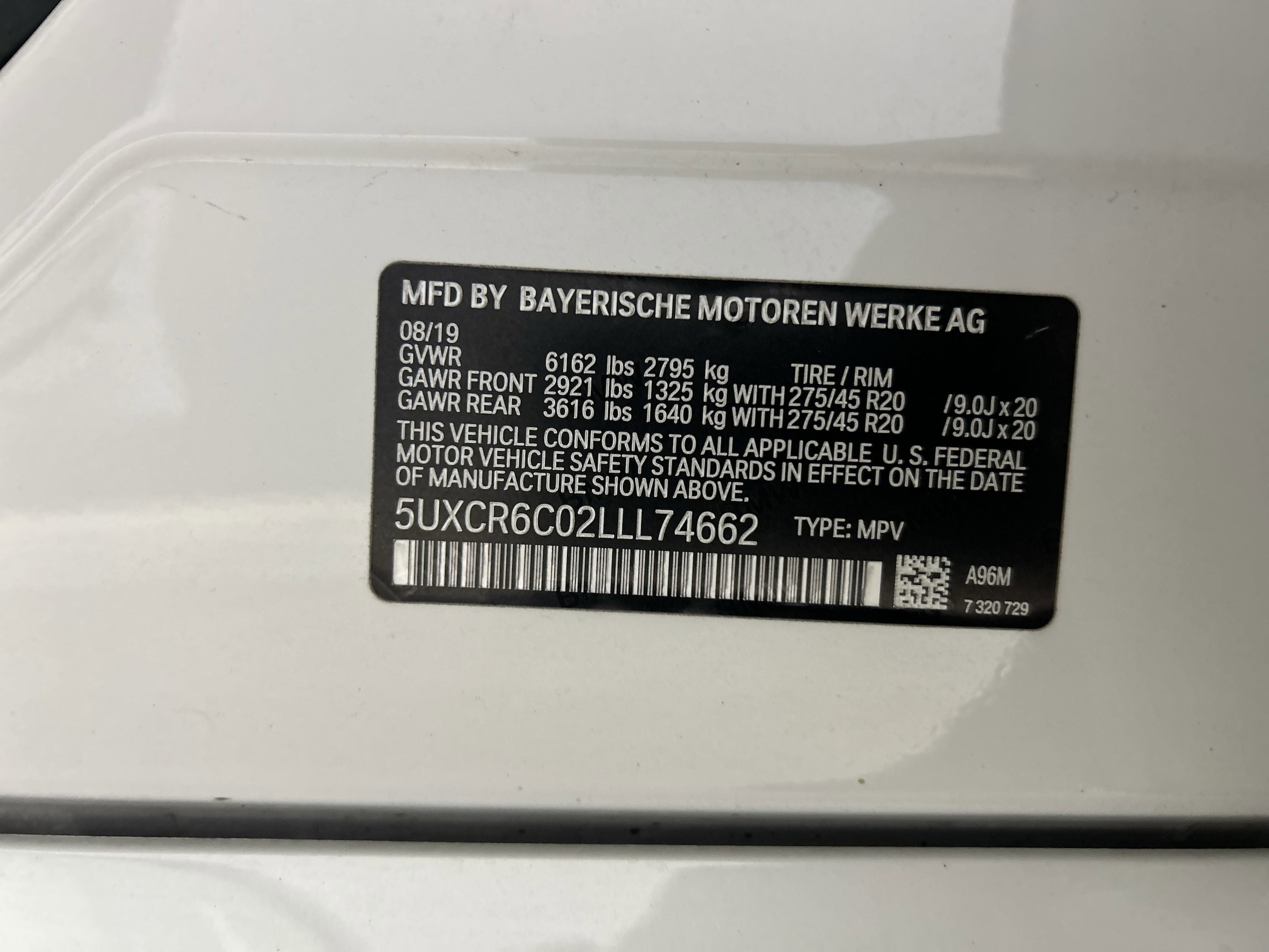 Used 2020 BMW X5 40i with VIN 5UXCR6C02LLL74662 for sale in Long Beach, CA