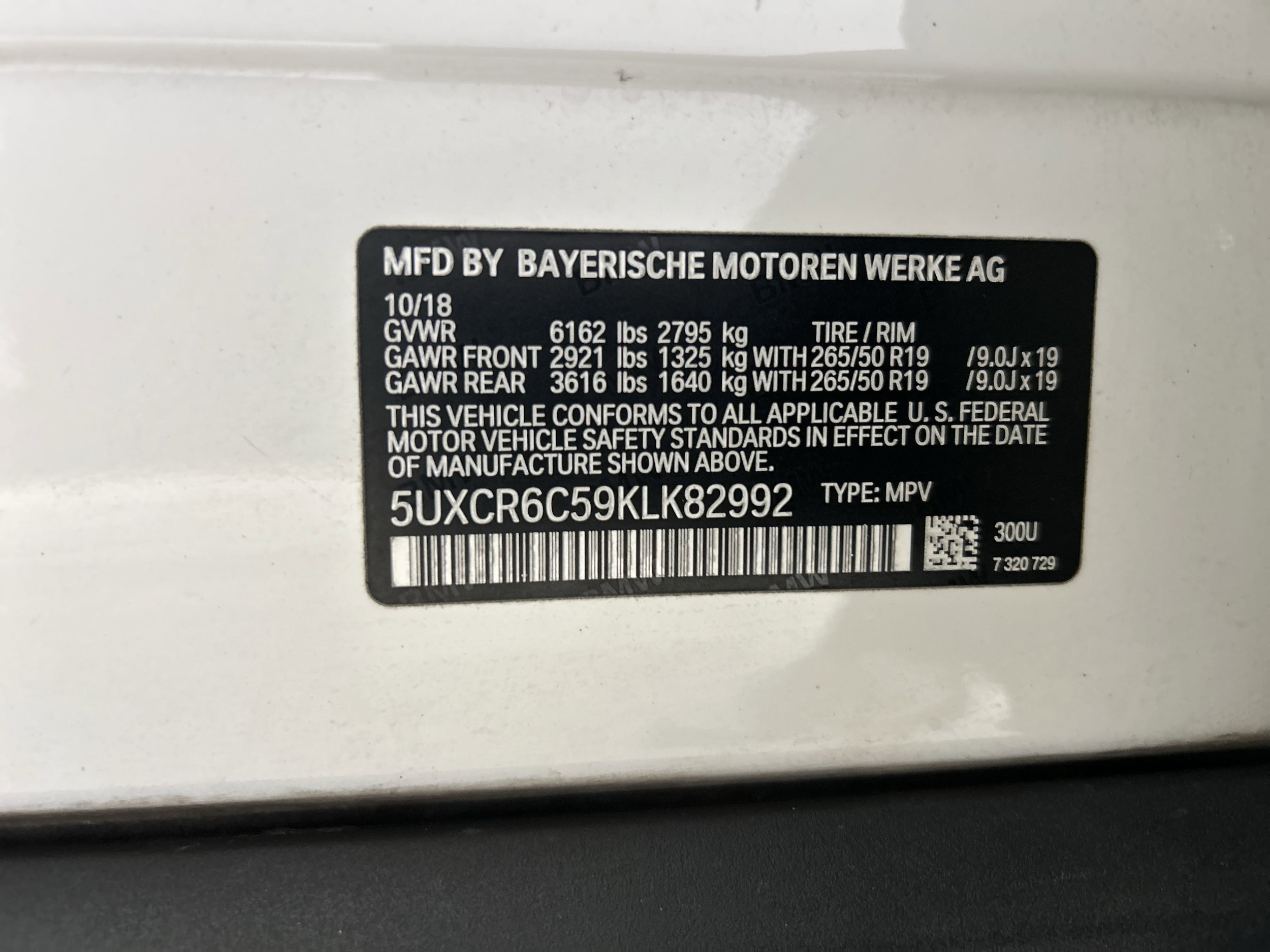 Used 2019 BMW X5 40i with VIN 5UXCR6C59KLK82992 for sale in Long Beach, CA
