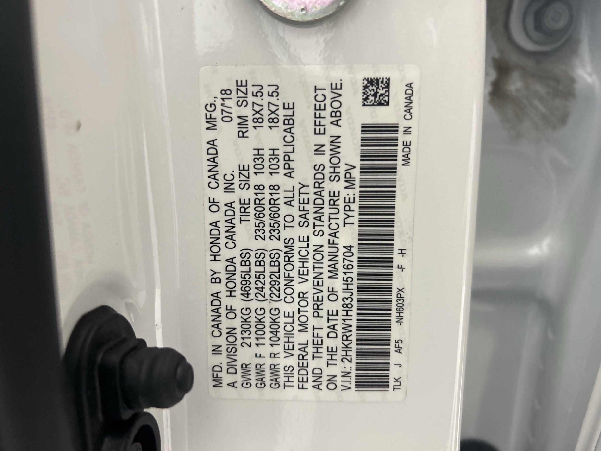 Used 2018 Honda CR-V EX-L with VIN 2HKRW1H83JH516704 for sale in Long Beach, CA