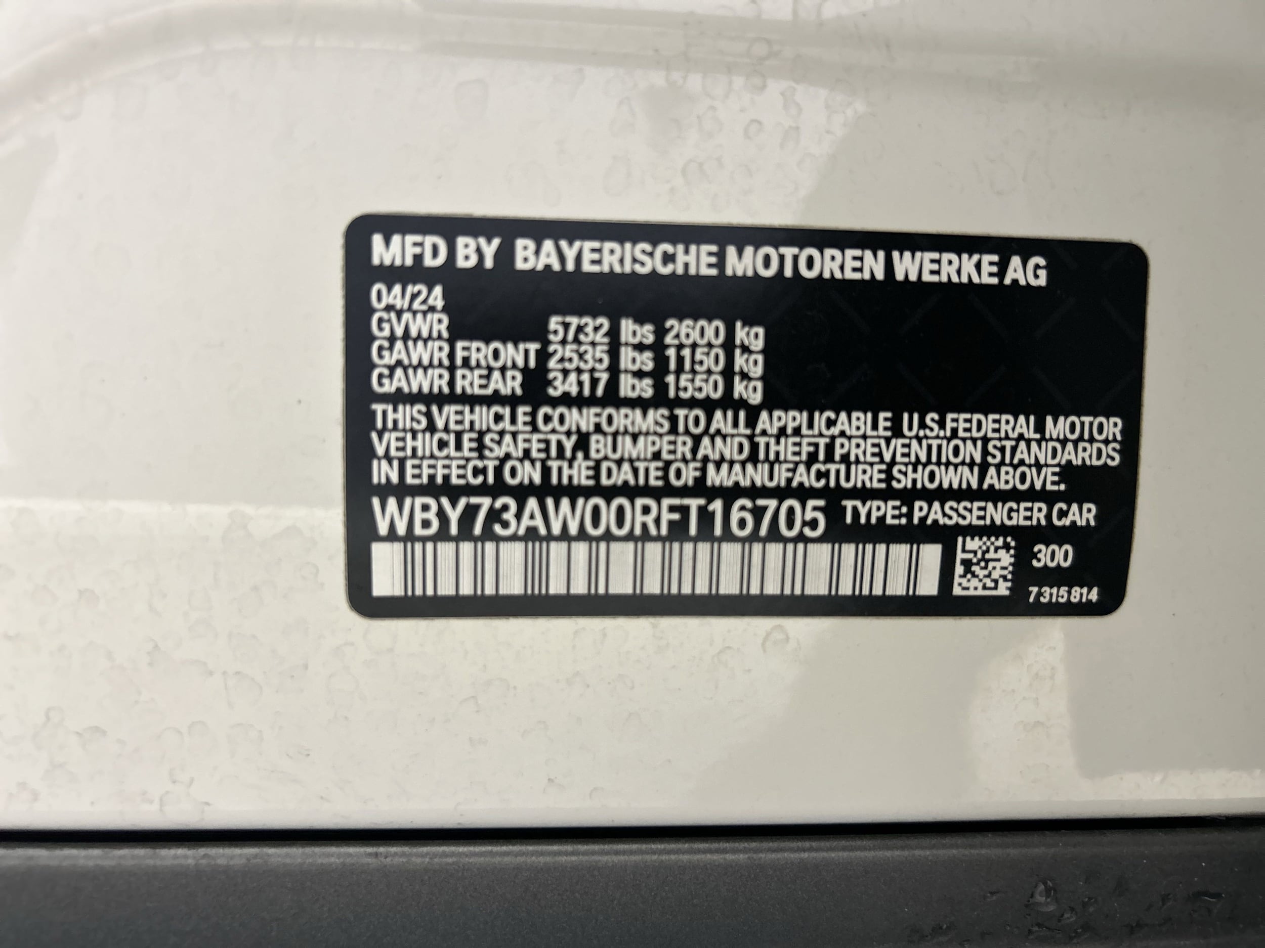 Used 2024 BMW i4 Base with VIN WBY73AW00RFT16705 for sale in Long Beach, CA