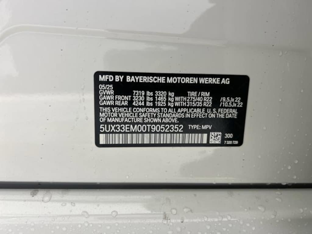 New 2026 BMW X7 M60i SUV