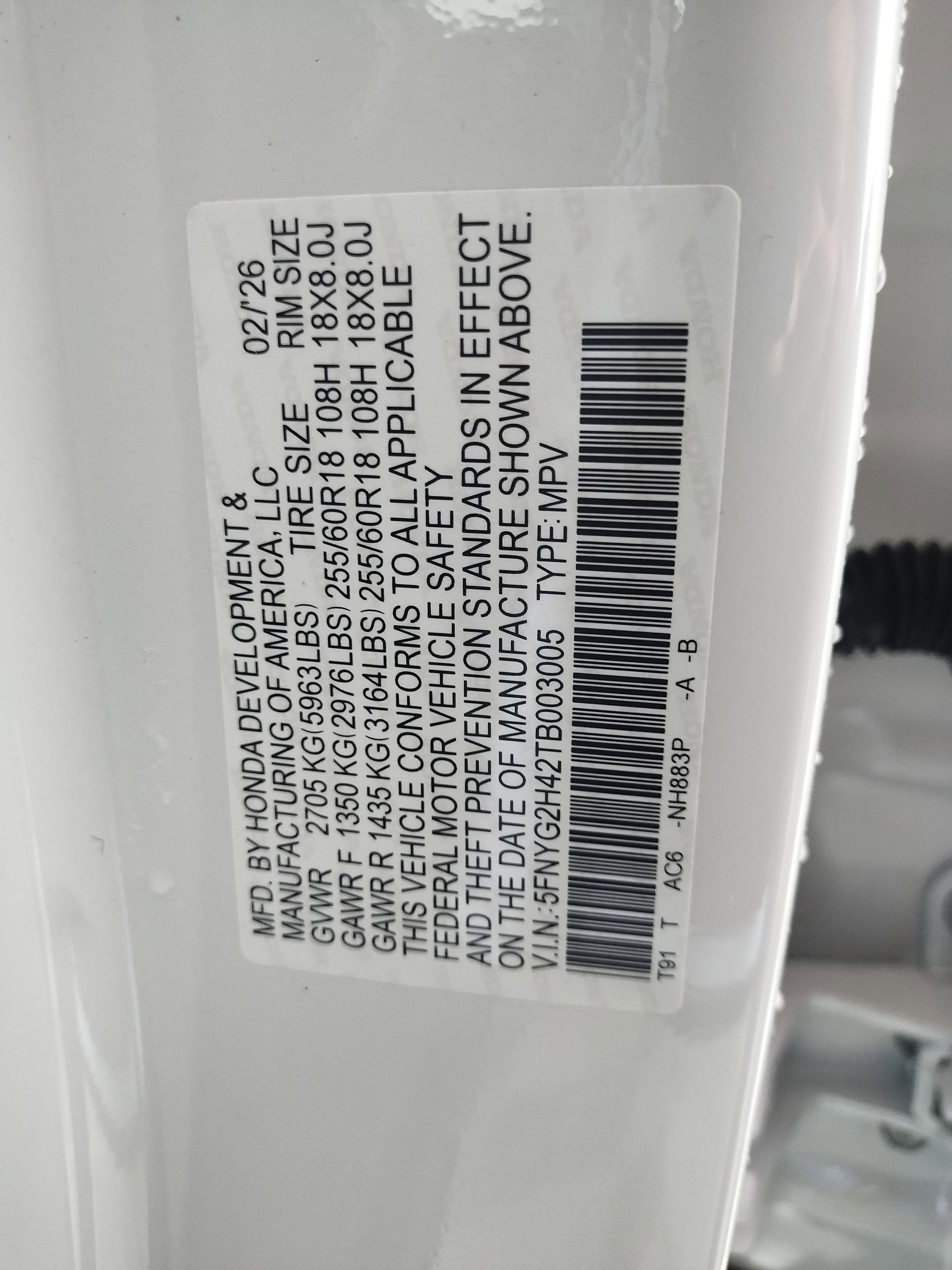 2026 Honda Pilot EX-L - Photo 18
