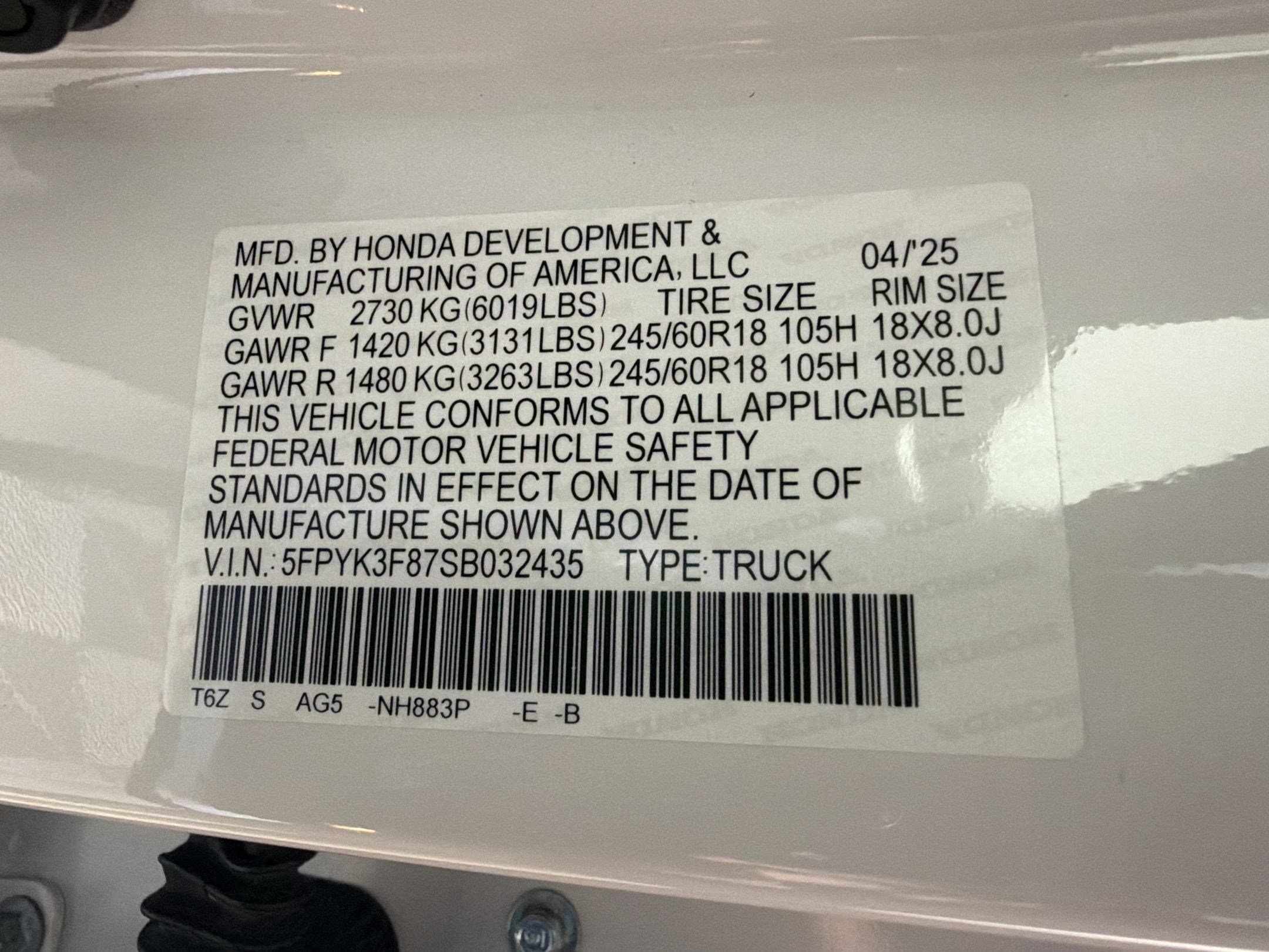 2025 Honda Ridgeline Black Edition - Photo 26