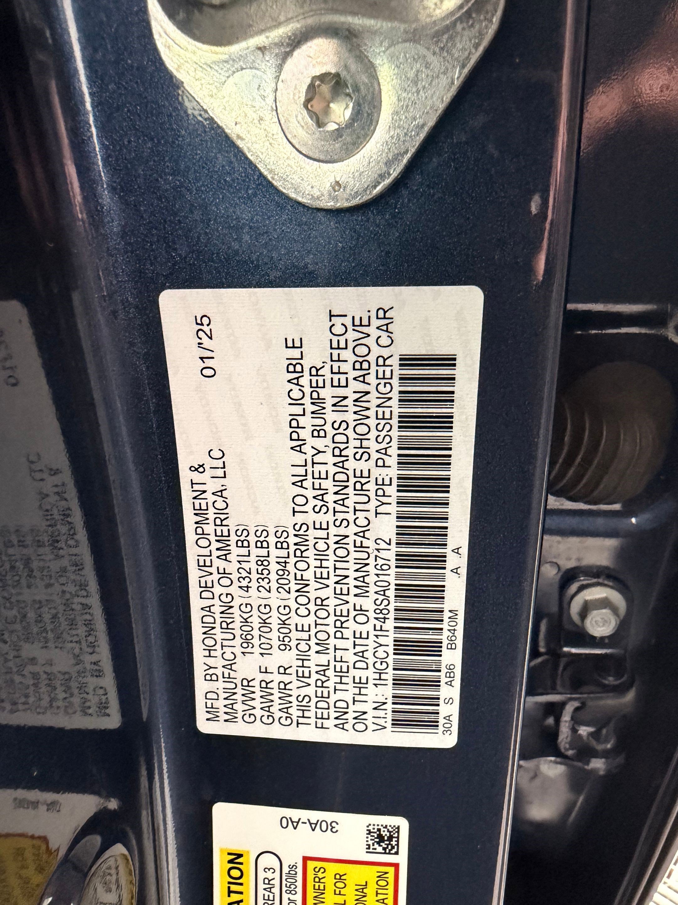 2025 Honda Accord SE - Photo 18