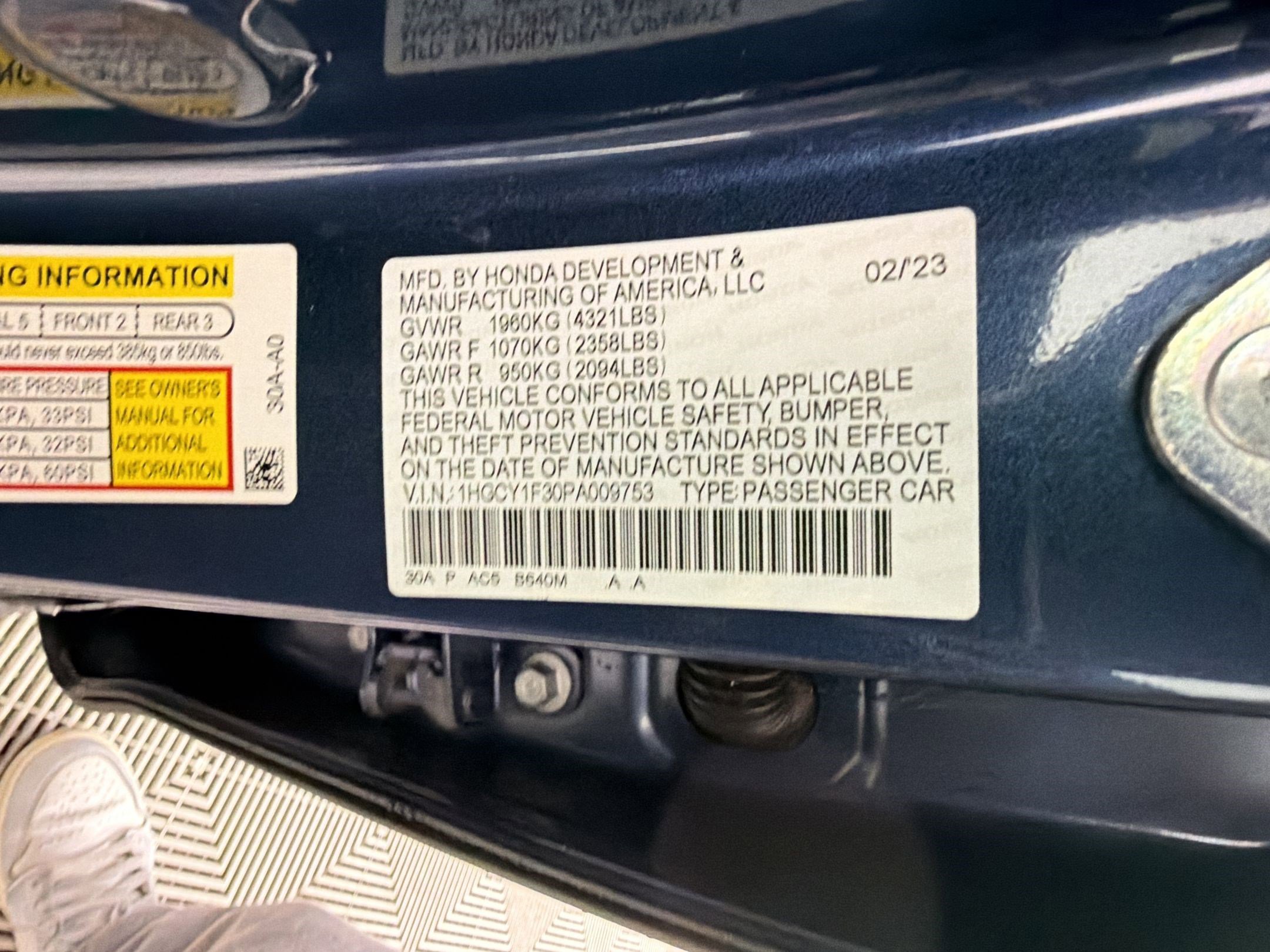 2023 Honda Accord EX - Photo 21