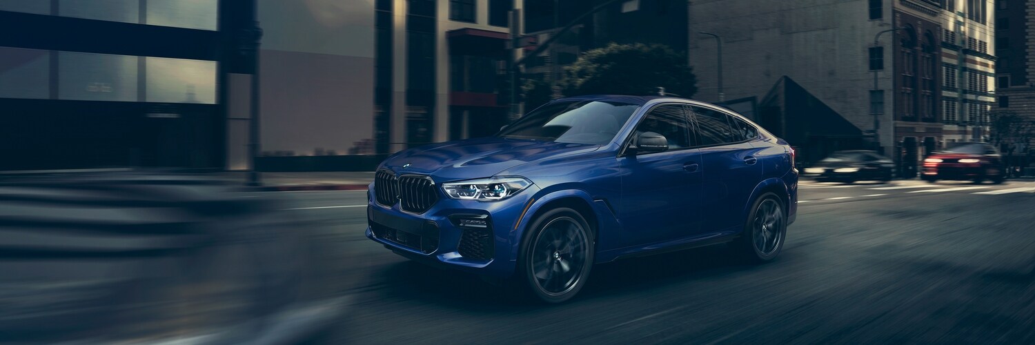 2023 BMW X6 exterior in blue