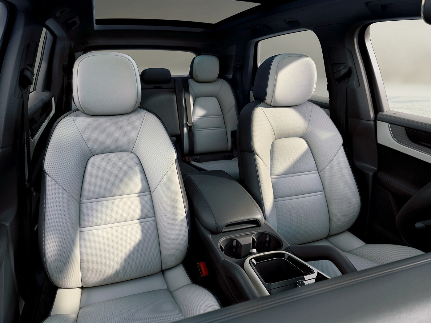 Porsche Cayenne interior interior view of a Porsche Cayenne