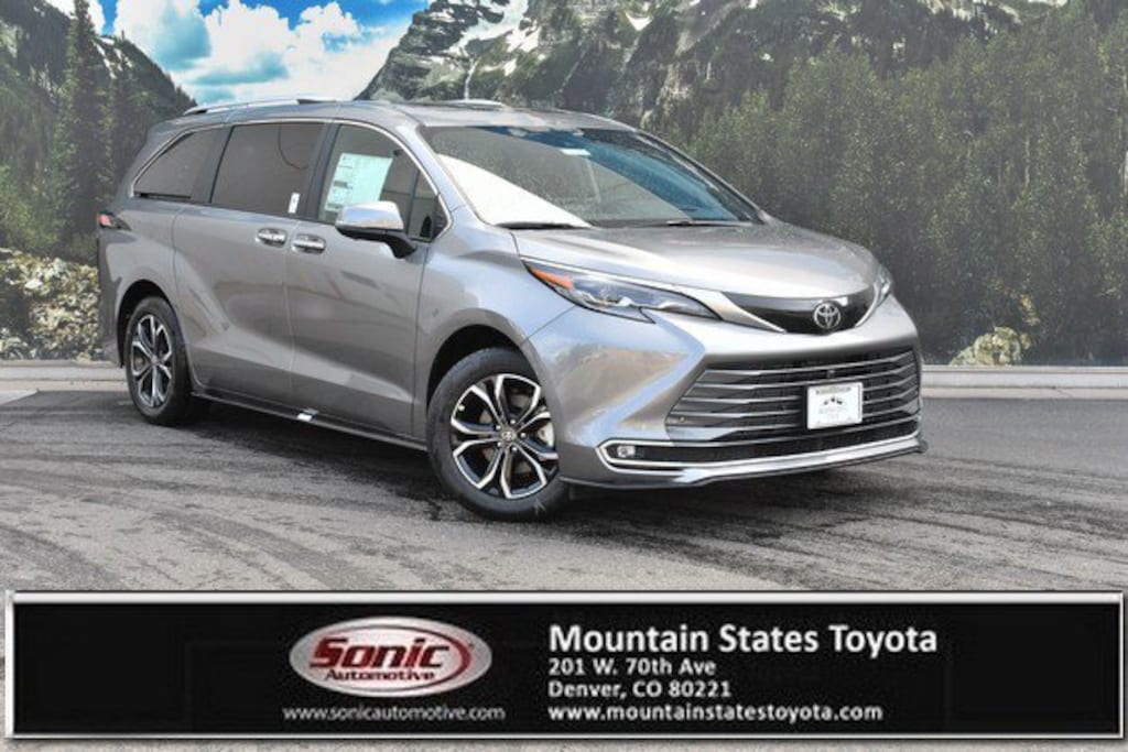 New 2026 Toyota Sienna Platinum Van Passenger Van
