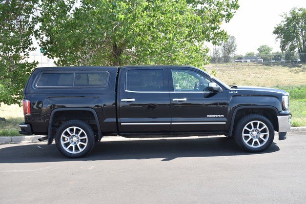 Used 2018 GMC Sierra 1500 SLT with VIN 3GTU2NEC4JG491553 for sale in Denver, CO