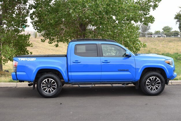 Certified 2021 Toyota Tacoma TRD Sport with VIN 3TMCZ5AN8MM396210 for sale in Denver, CO