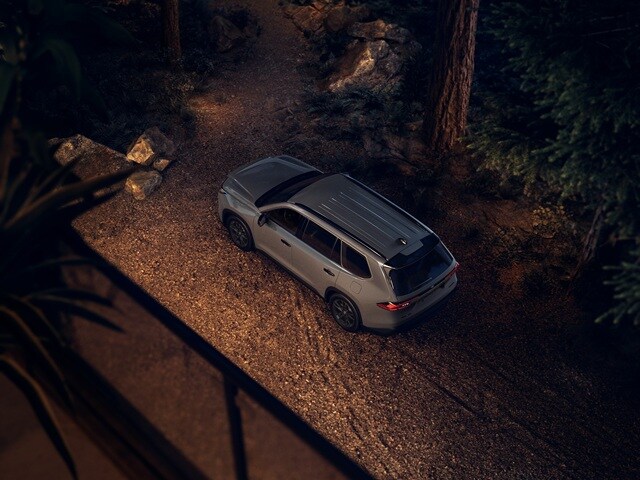 Grand Highlander
Hybrid Limited parked in the woods