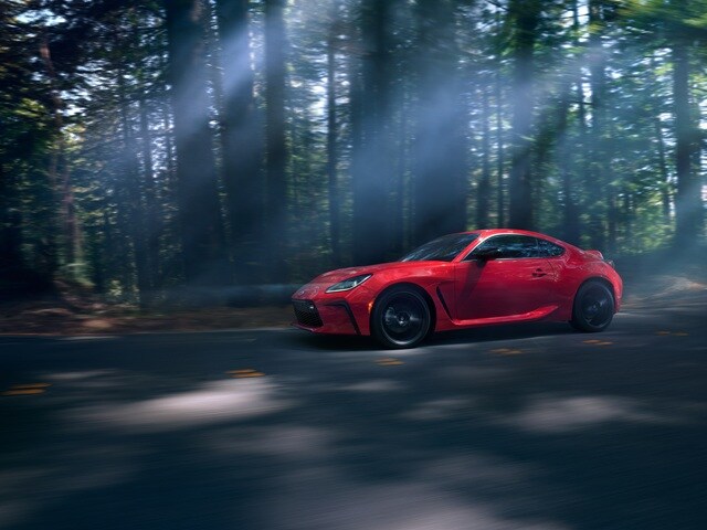 GR86 Base driving thru the forest