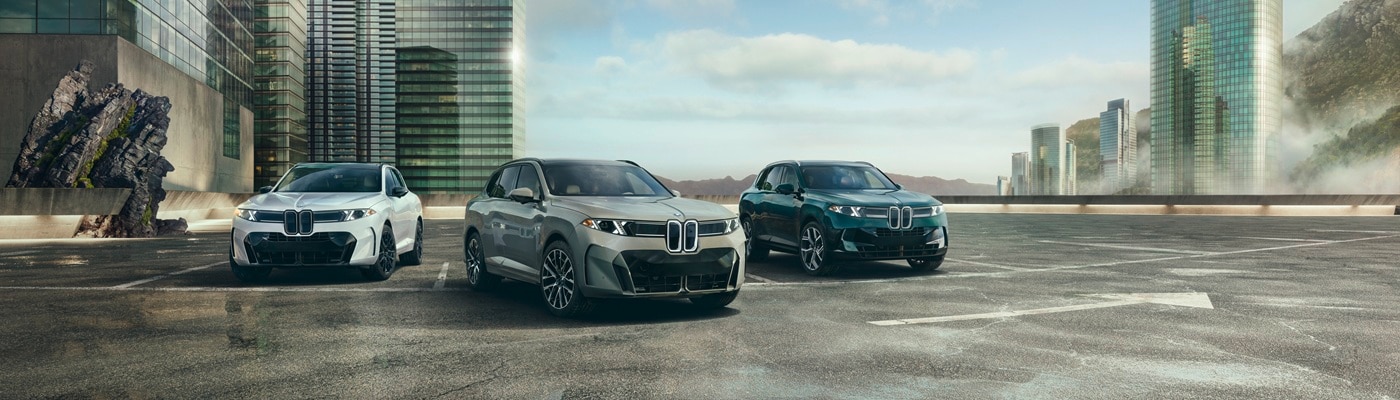 2027 BMW X5 Lineup parked in front of a cityscape