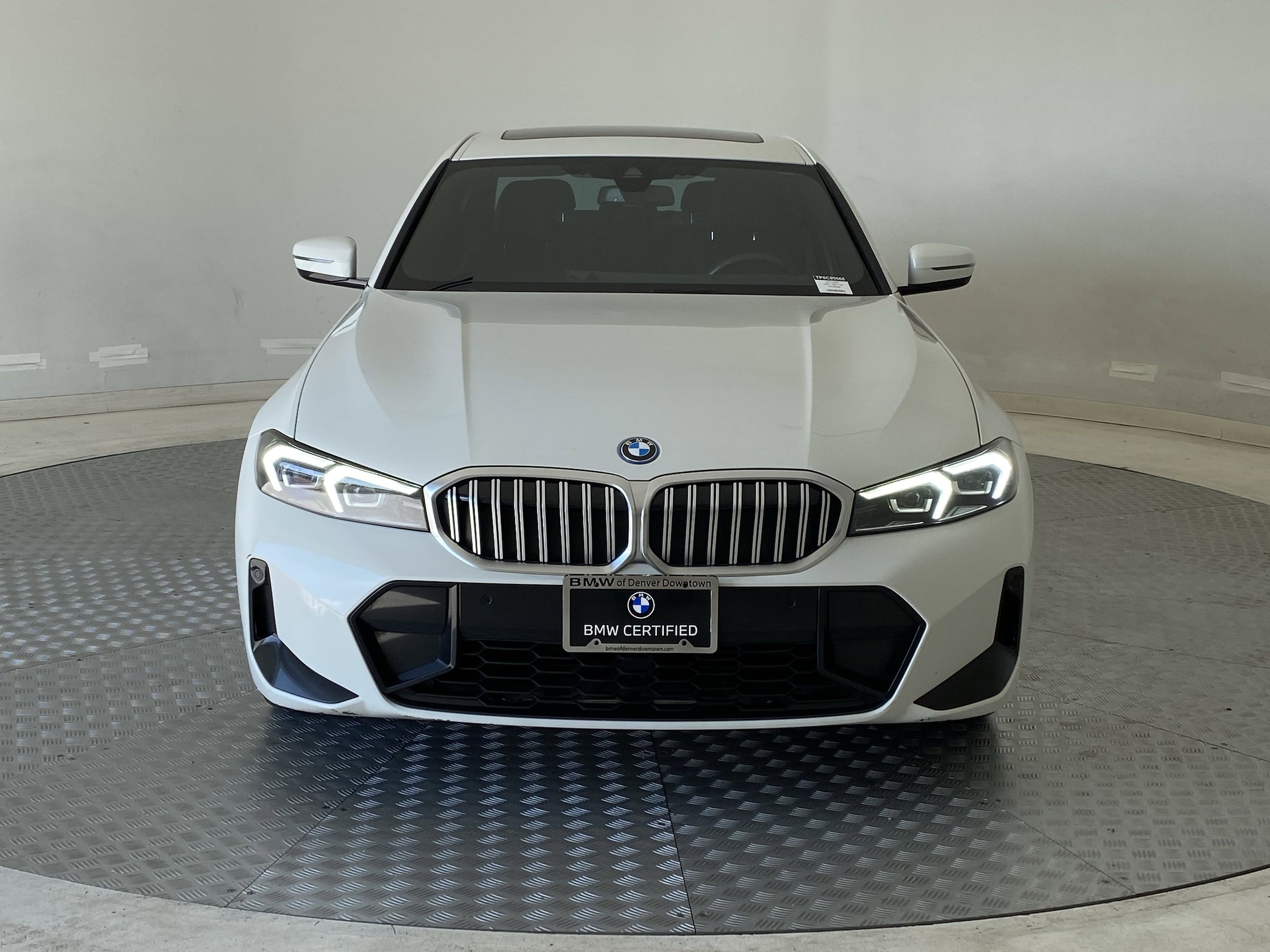Certified 2023 BMW 3 Series 330e with VIN 3MW39FS09P8C89668 for sale in Denver, CO