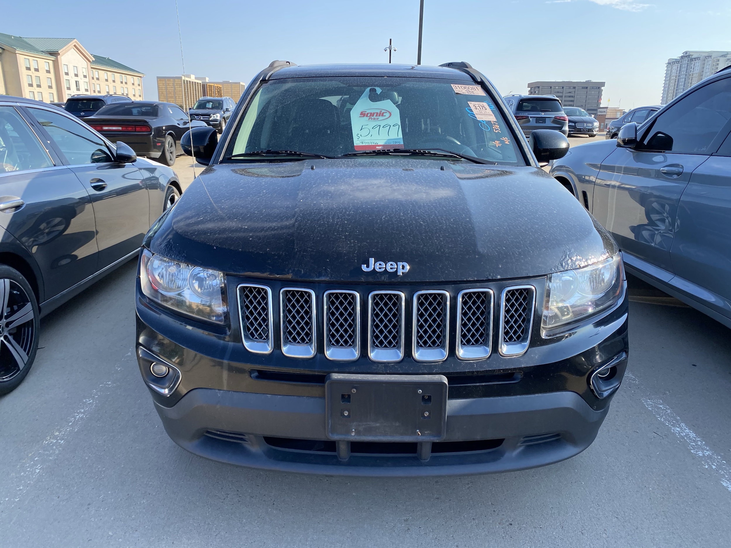 Used 2015 Jeep Compass Latitude with VIN 1C4NJDEB8FD117766 for sale in Denver, CO