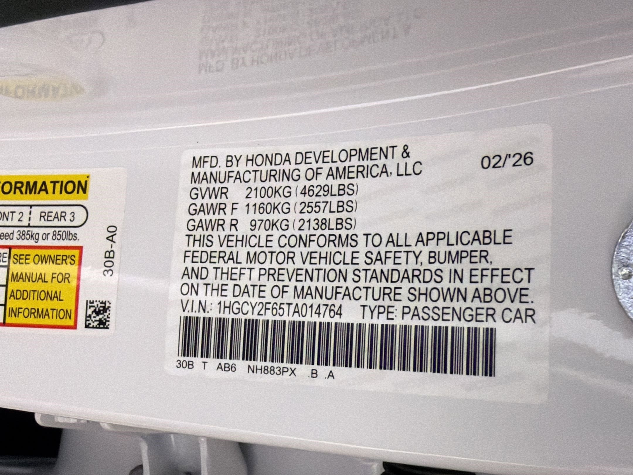 2026 Honda Accord Hybrid EX-L - Photo 16