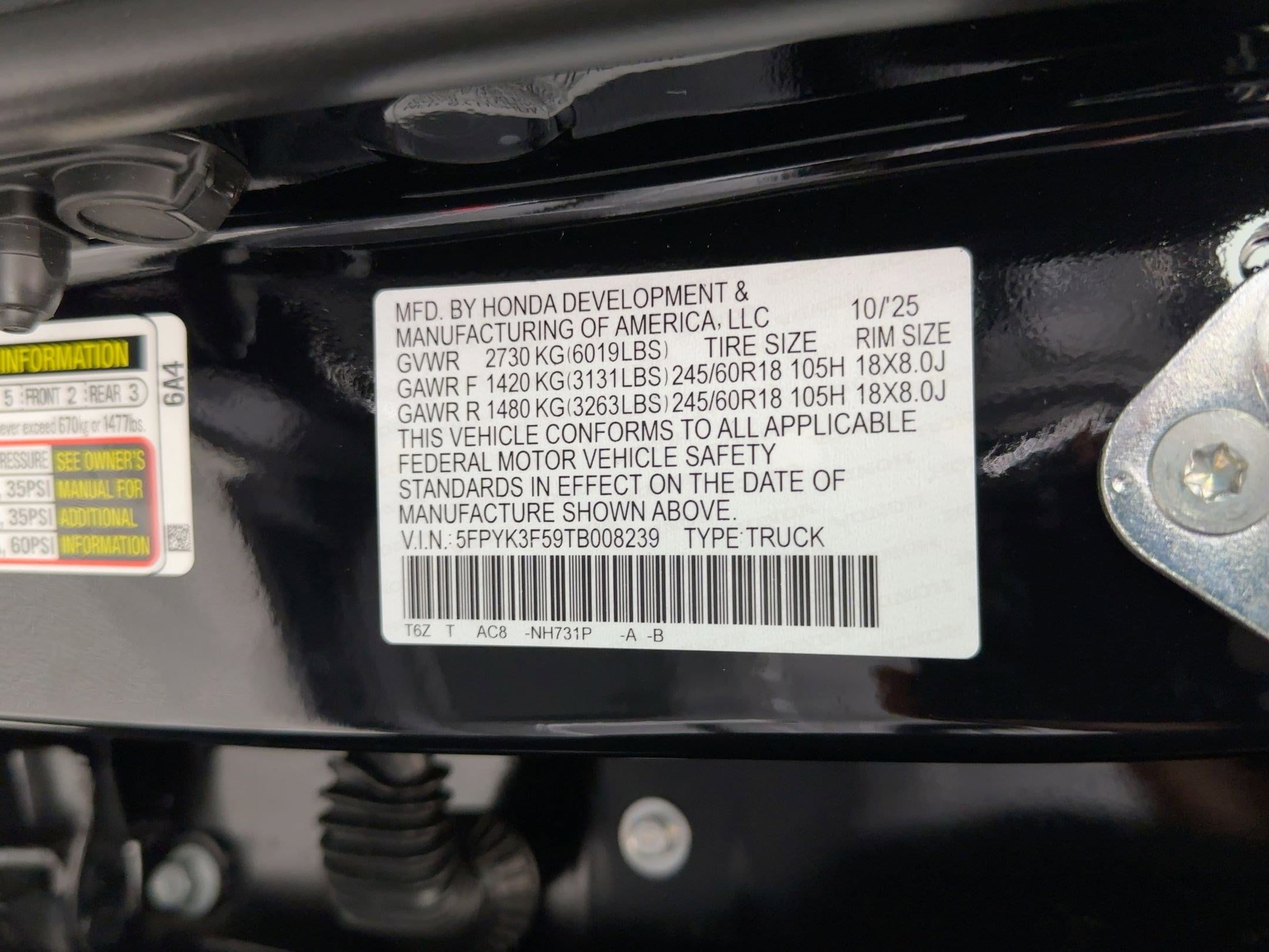 2026 Honda Ridgeline RTL - Photo 8