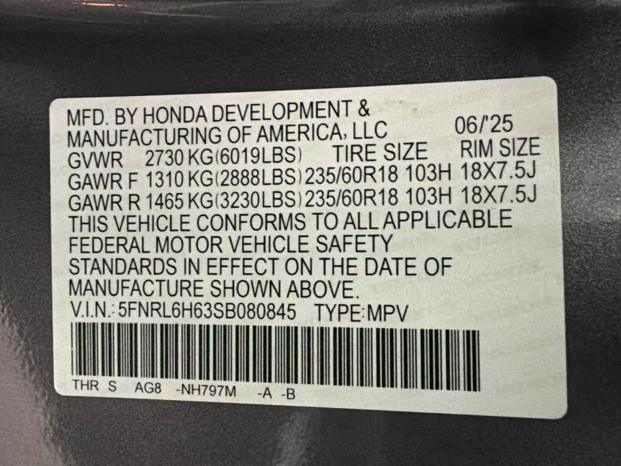 2025 Honda Odyssey EX-L - Photo 23