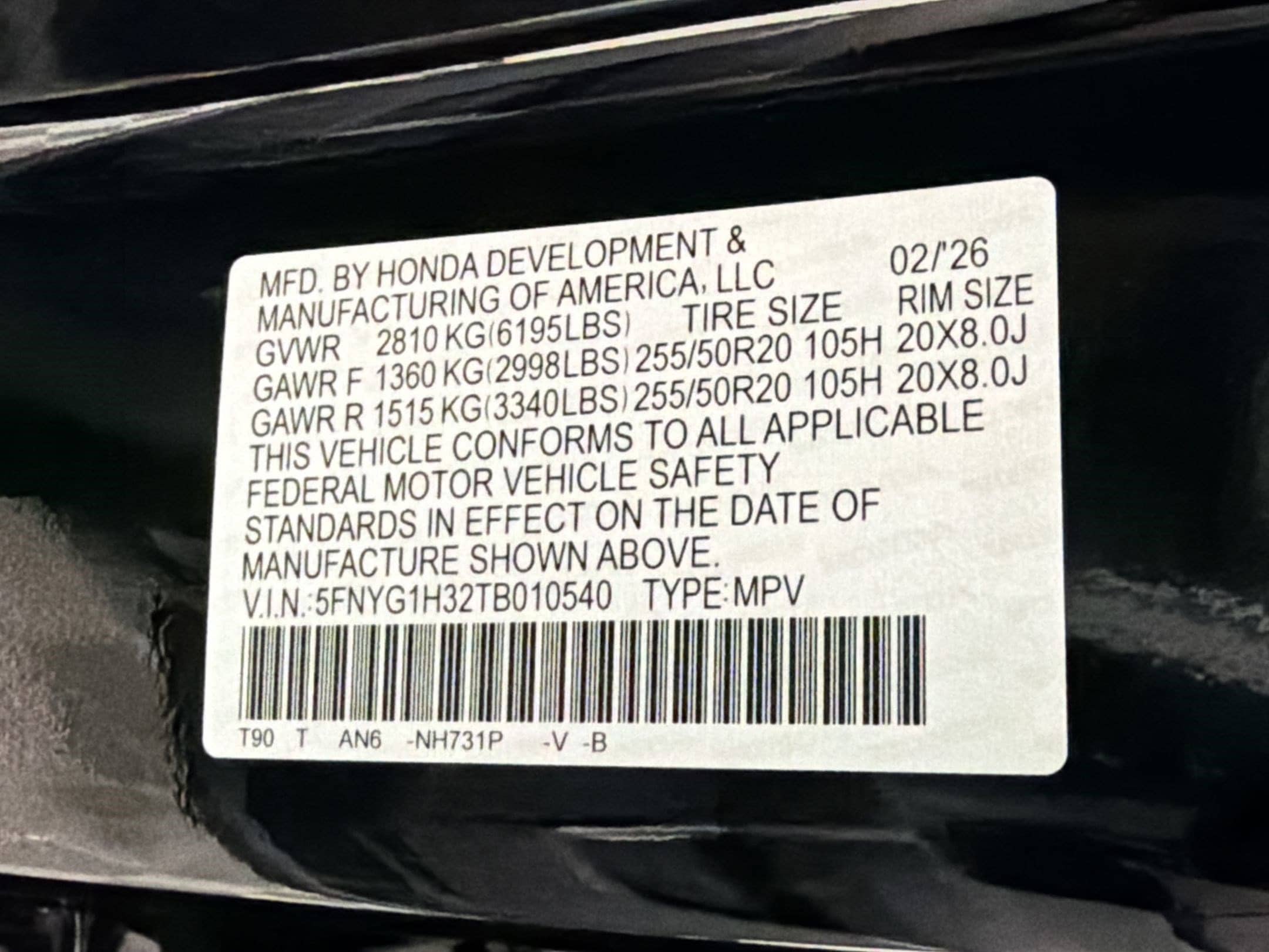 2026 Honda Pilot Sport - Photo 16