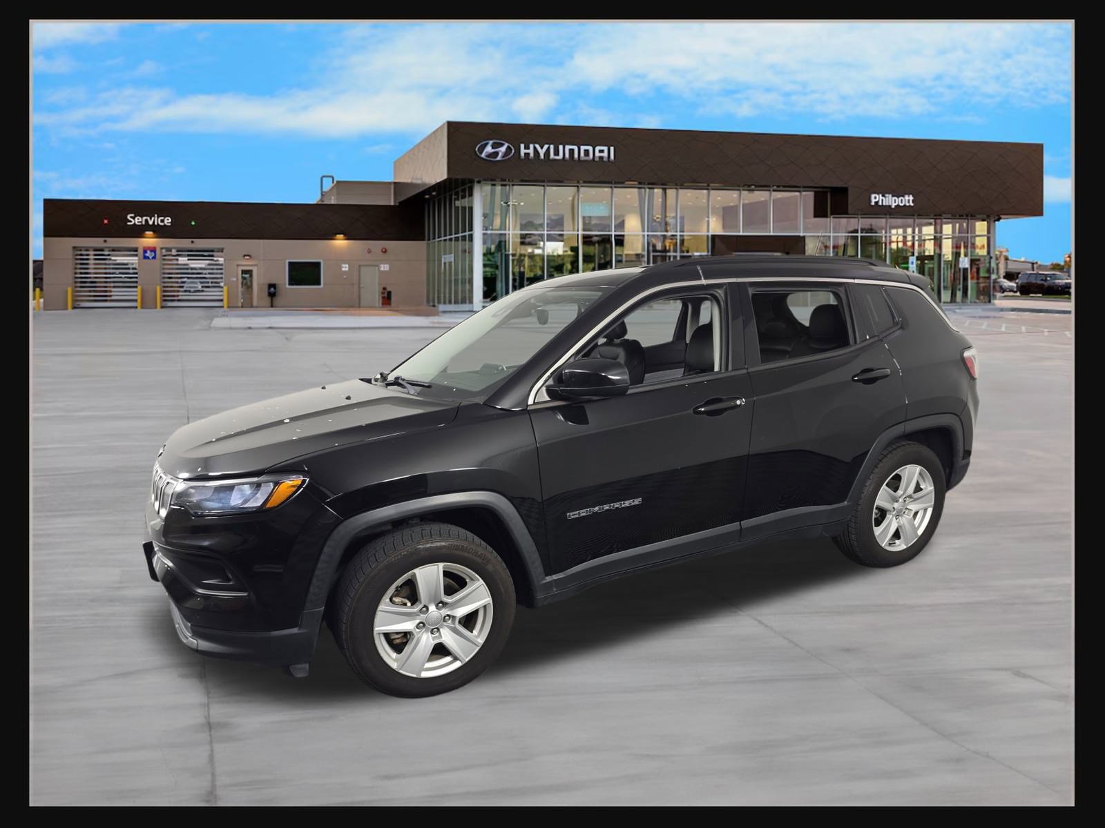 Used 2022 Jeep Compass Latitude with VIN 3C4NJCBB6NT139739 for sale in Nederland, TX