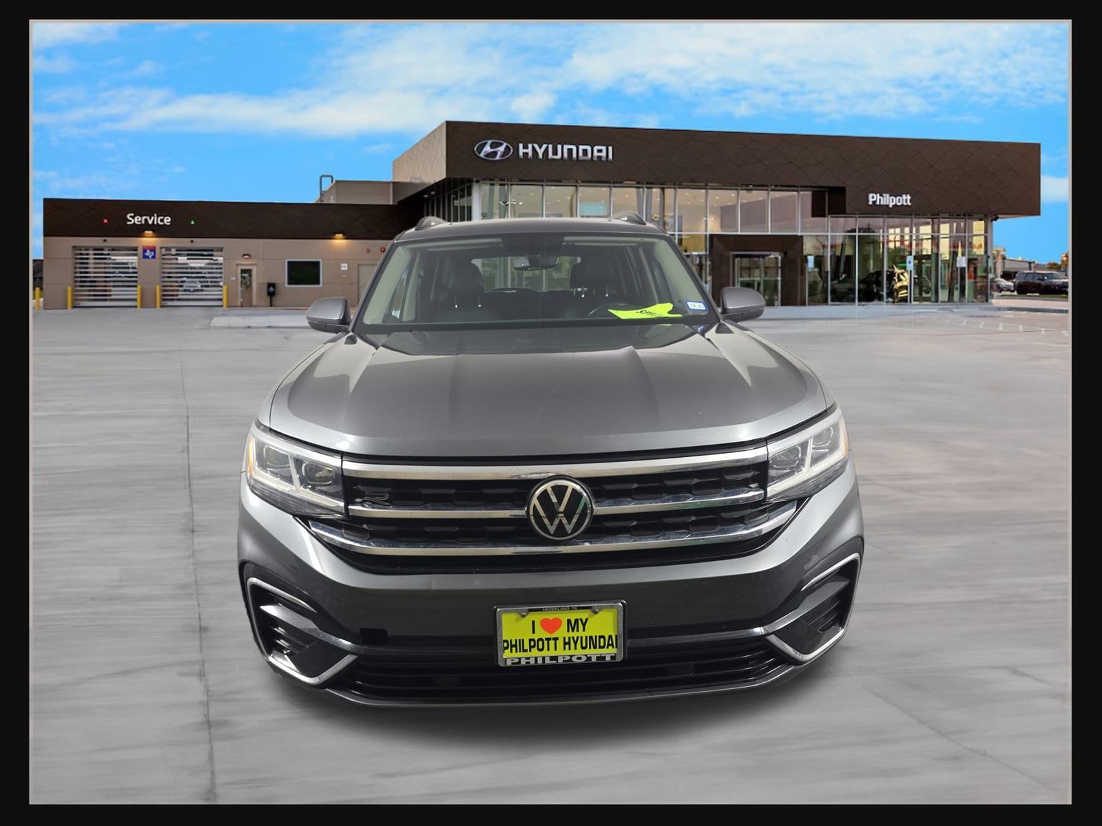 Used 2021 Volkswagen Atlas SE w/Tech R-Line with VIN 1V2PR2CA0MC533215 for sale in Nederland, TX