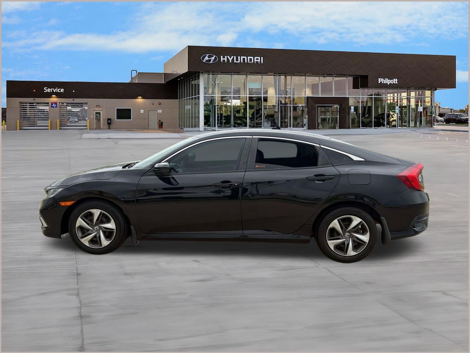 Used 2019 Honda Civic LX with VIN 19XFC2F69KE028141 for sale in Nederland, TX