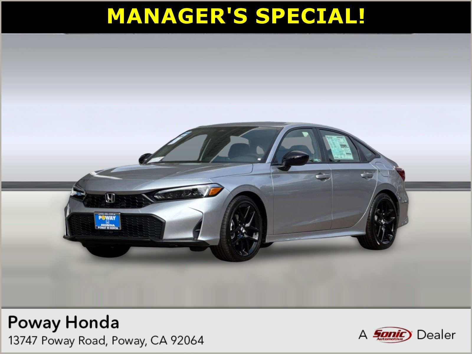 New 2026 Honda Civic Sport Sedan near San Diego