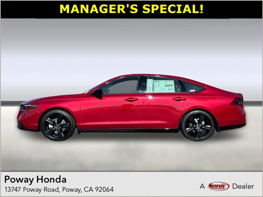 New 2025 Honda Accord Hybrid Sport-L Sedan