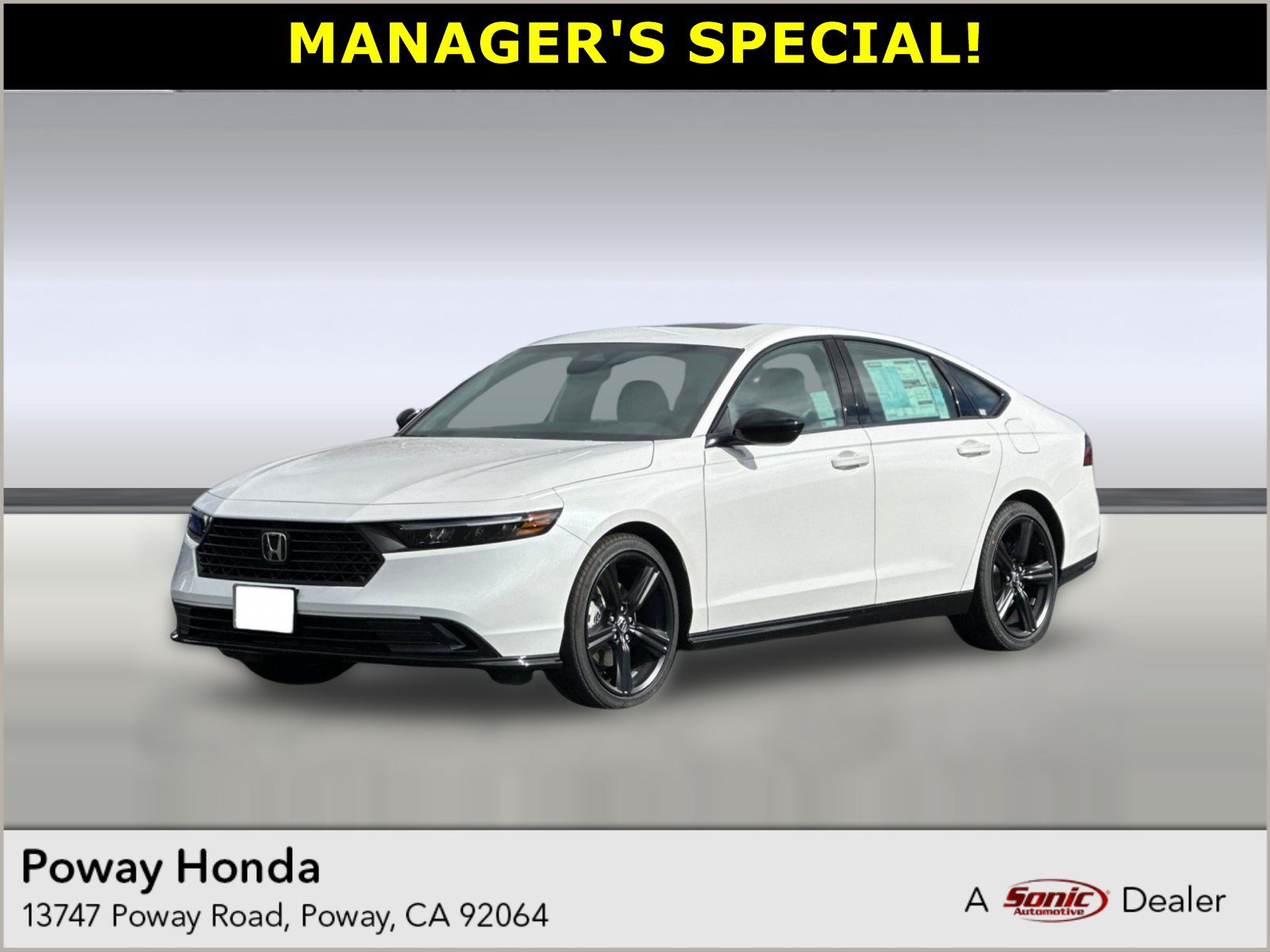 New 2026 Honda Accord Hybrid Sport-L Sedan near San Diego