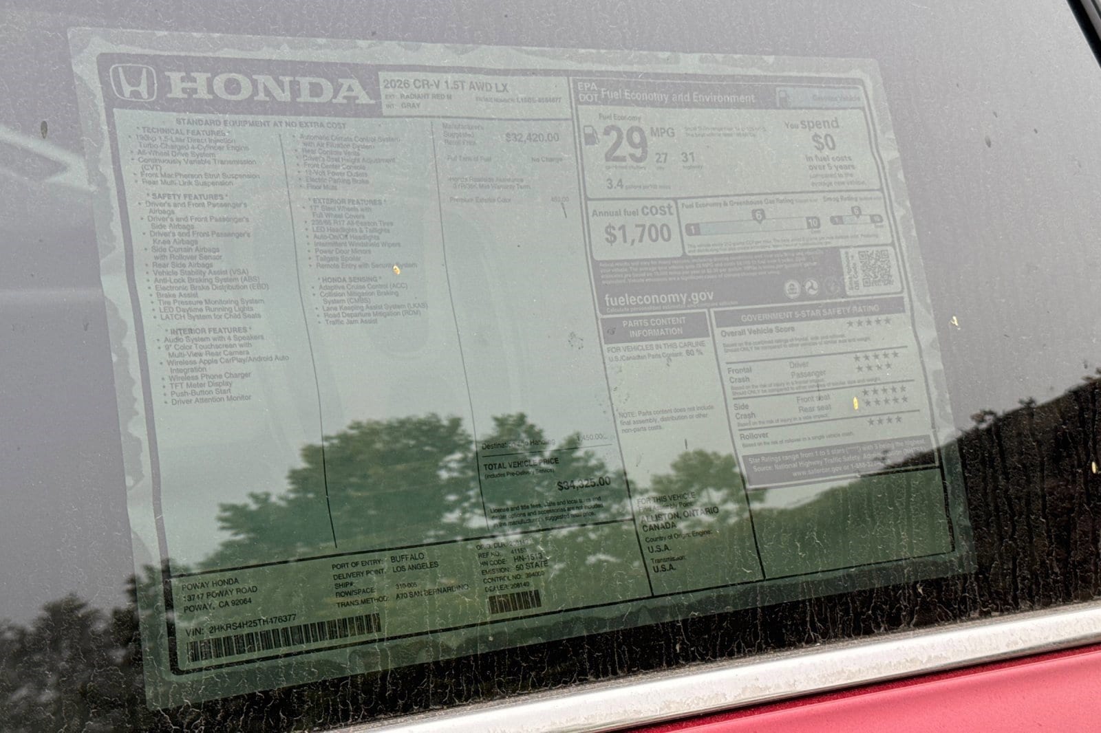 2026 Honda CR-V LX - Photo 34